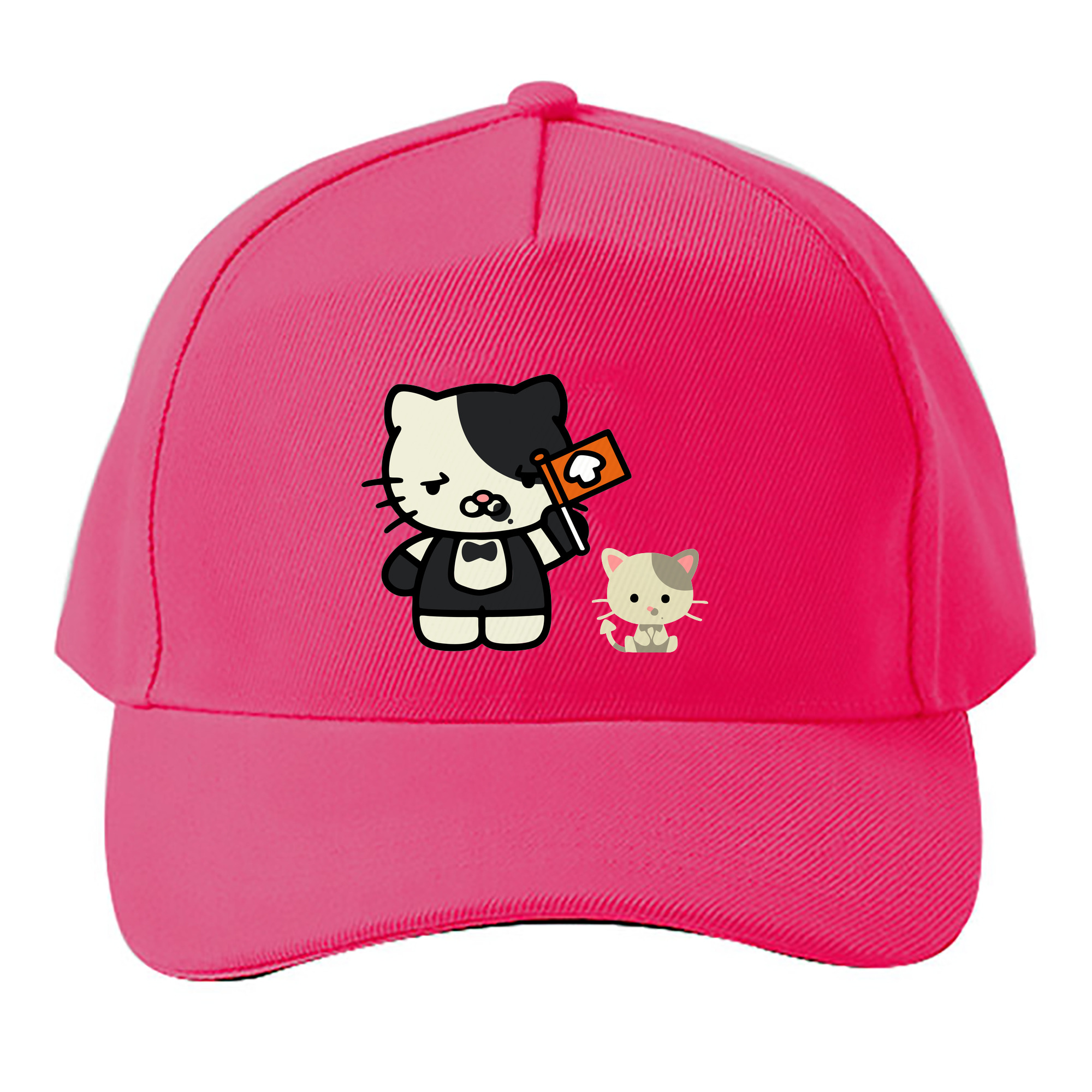 （画像用） Hello Kitty ハローキティ ベースボールキャップ 綿100％ 男女兼用 帽子 スポーツ
