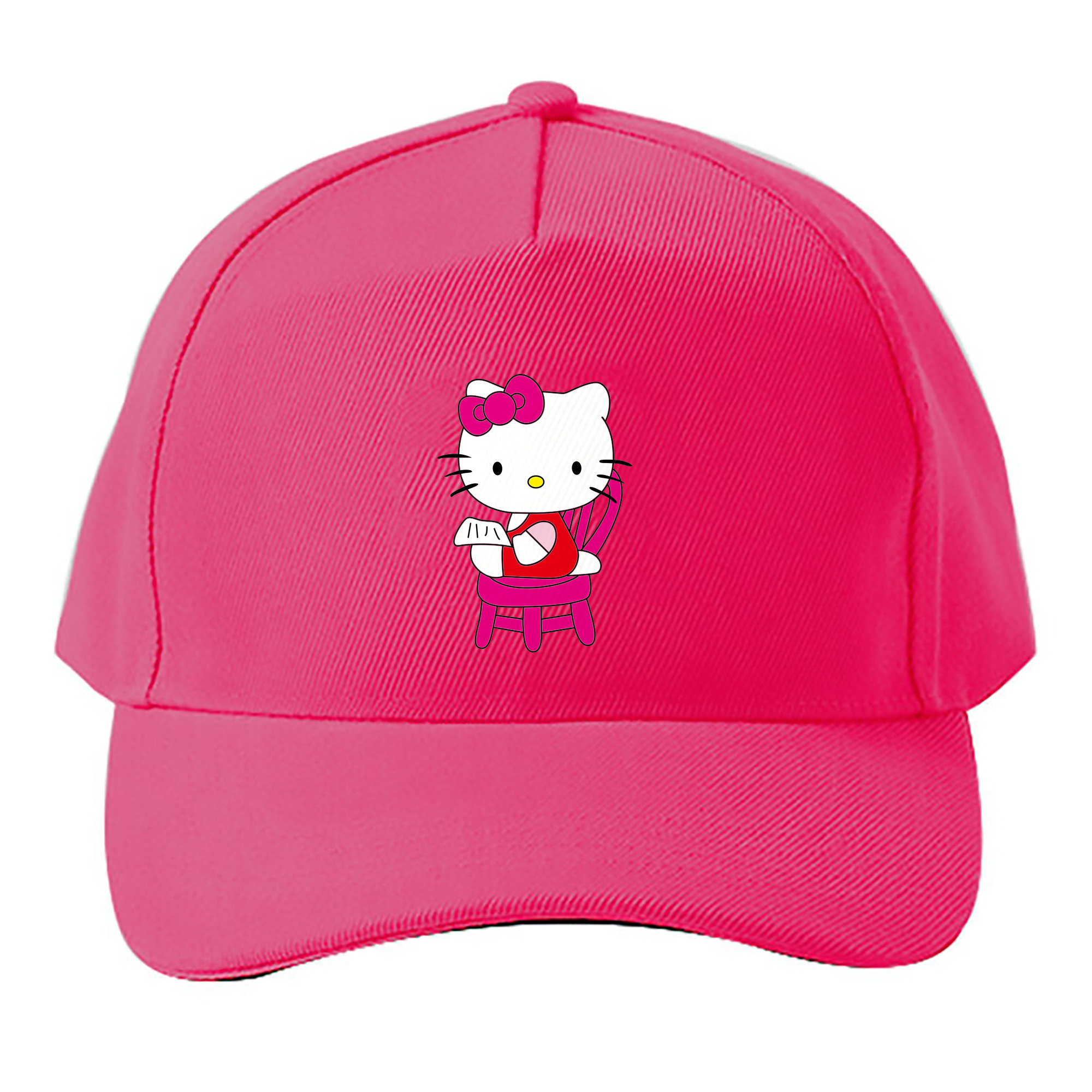 （画像用） Hello Kitty ハローキティ ベースボールキャップ 綿100％ 男女兼用 帽子 スポーツ