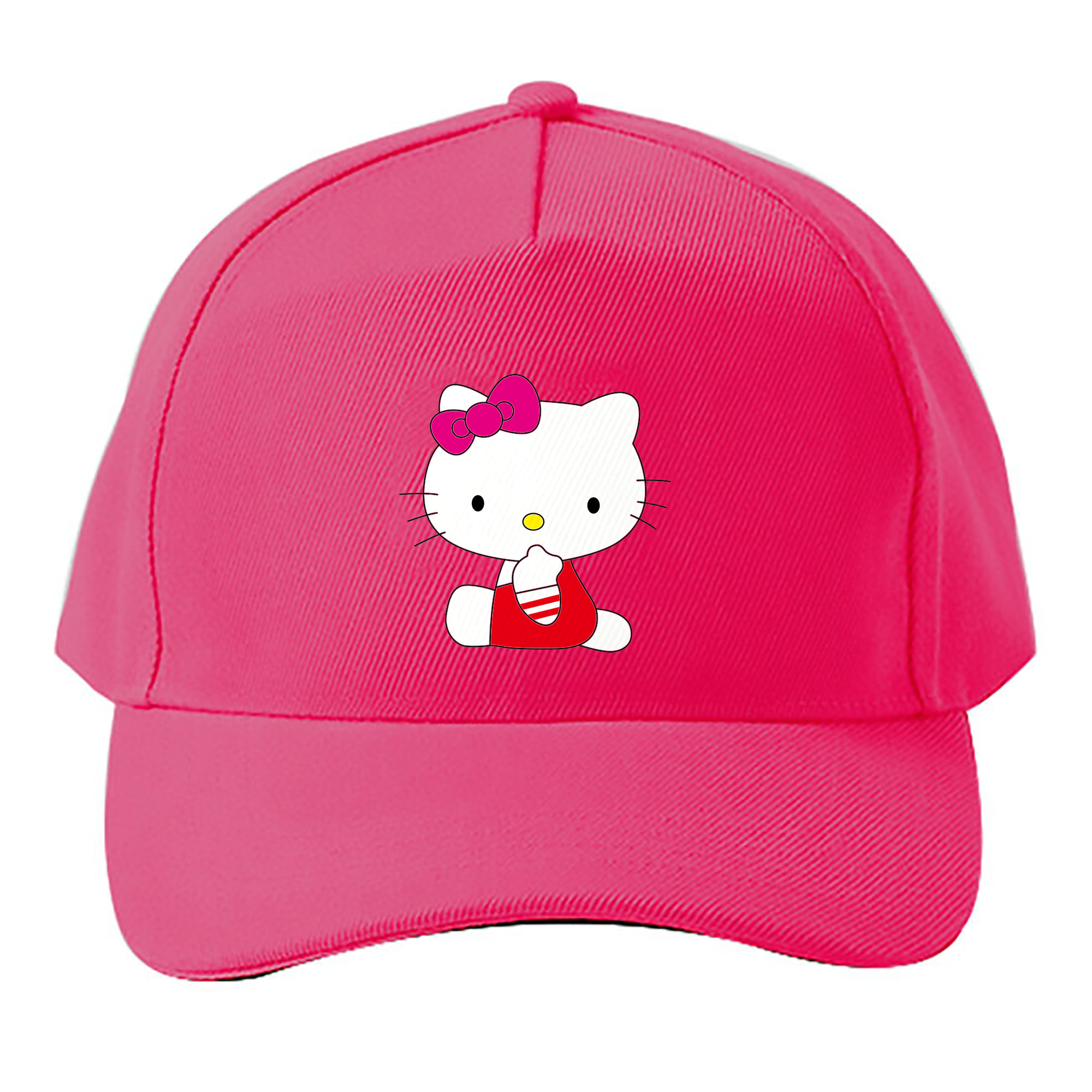 （画像用） Hello Kitty ハローキティ ベースボールキャップ 綿100％ 男女兼用 帽子 スポーツ