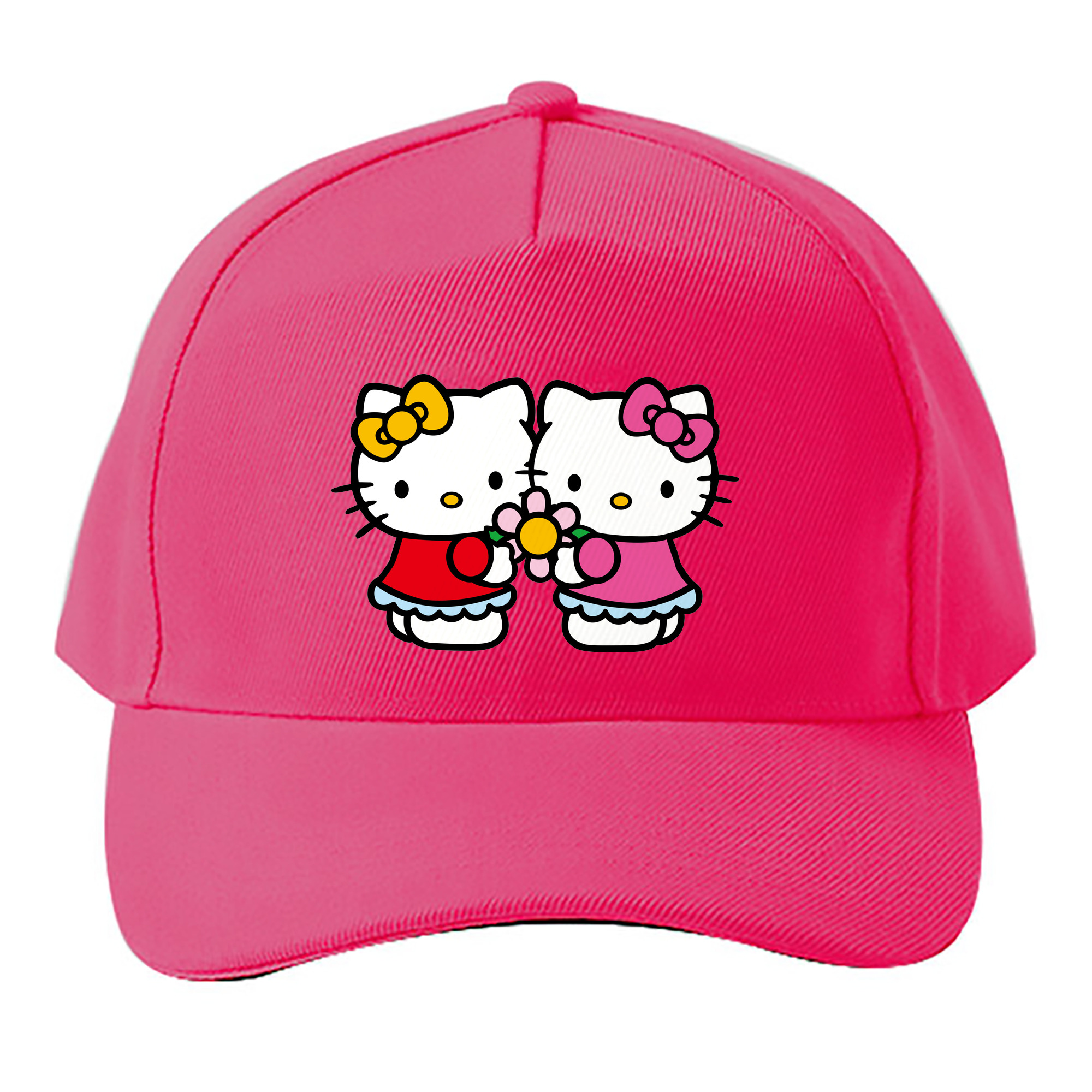 （画像用） Hello Kitty ハローキティ ベースボールキャップ 綿100％ 男女兼用 帽子 スポーツ
