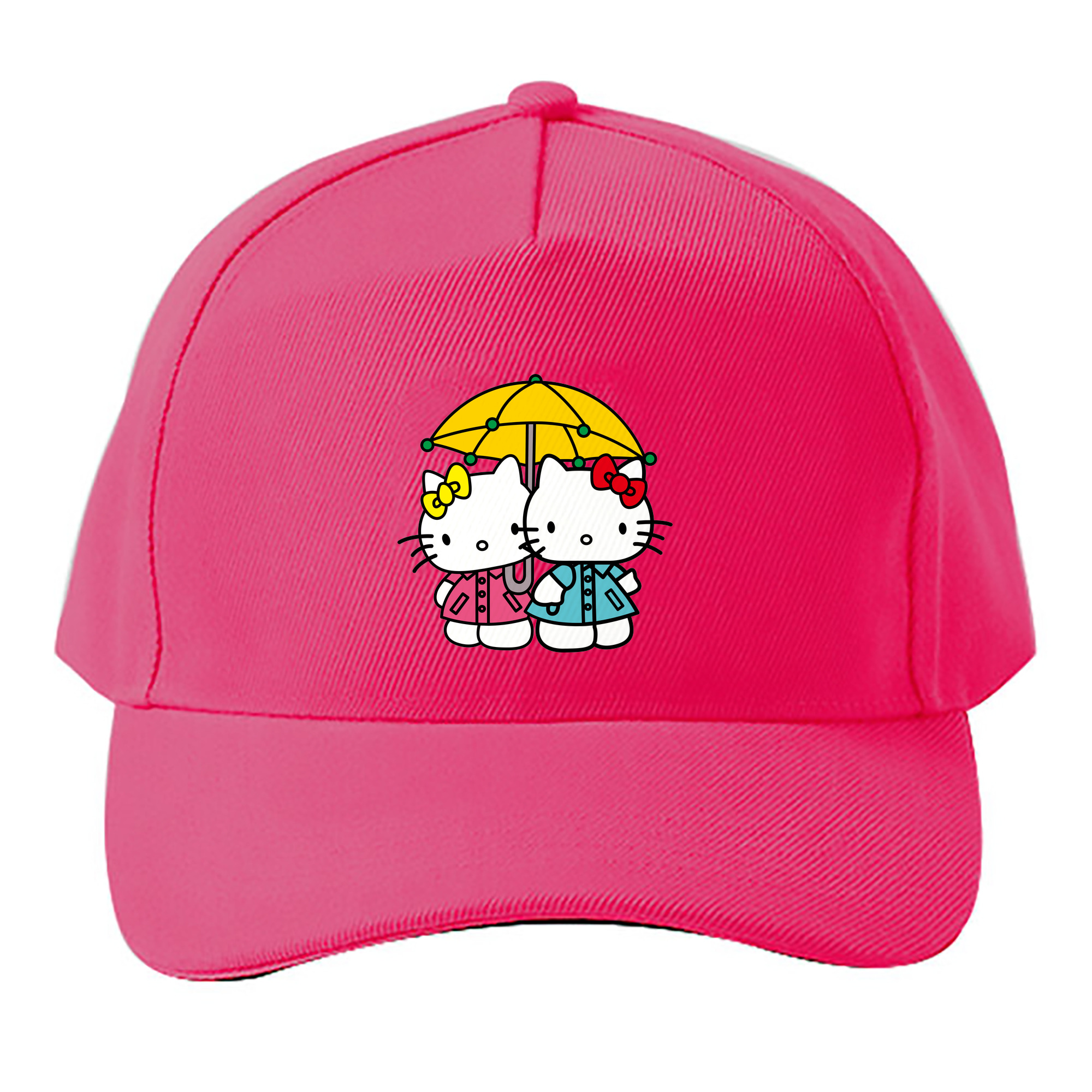 （画像用） Hello Kitty ハローキティ ベースボールキャップ 綿100％ 男女兼用 帽子 スポーツ