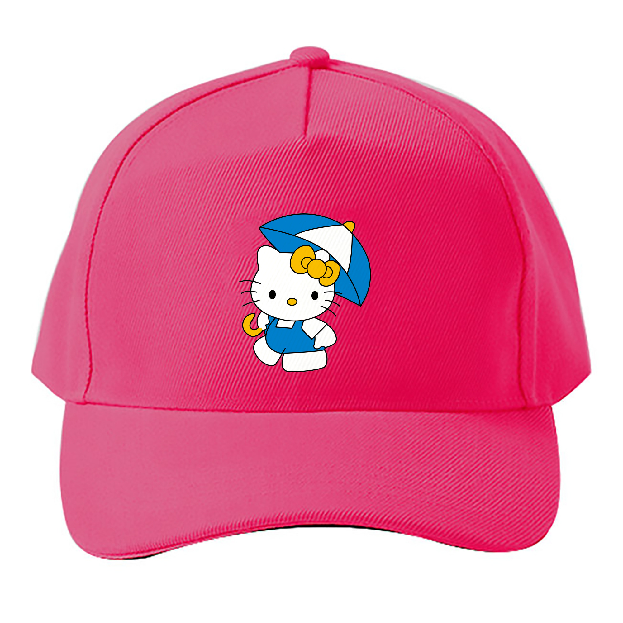 （画像用） Hello Kitty ハローキティ ベースボールキャップ 綿100％ 男女兼用 帽子 スポーツ