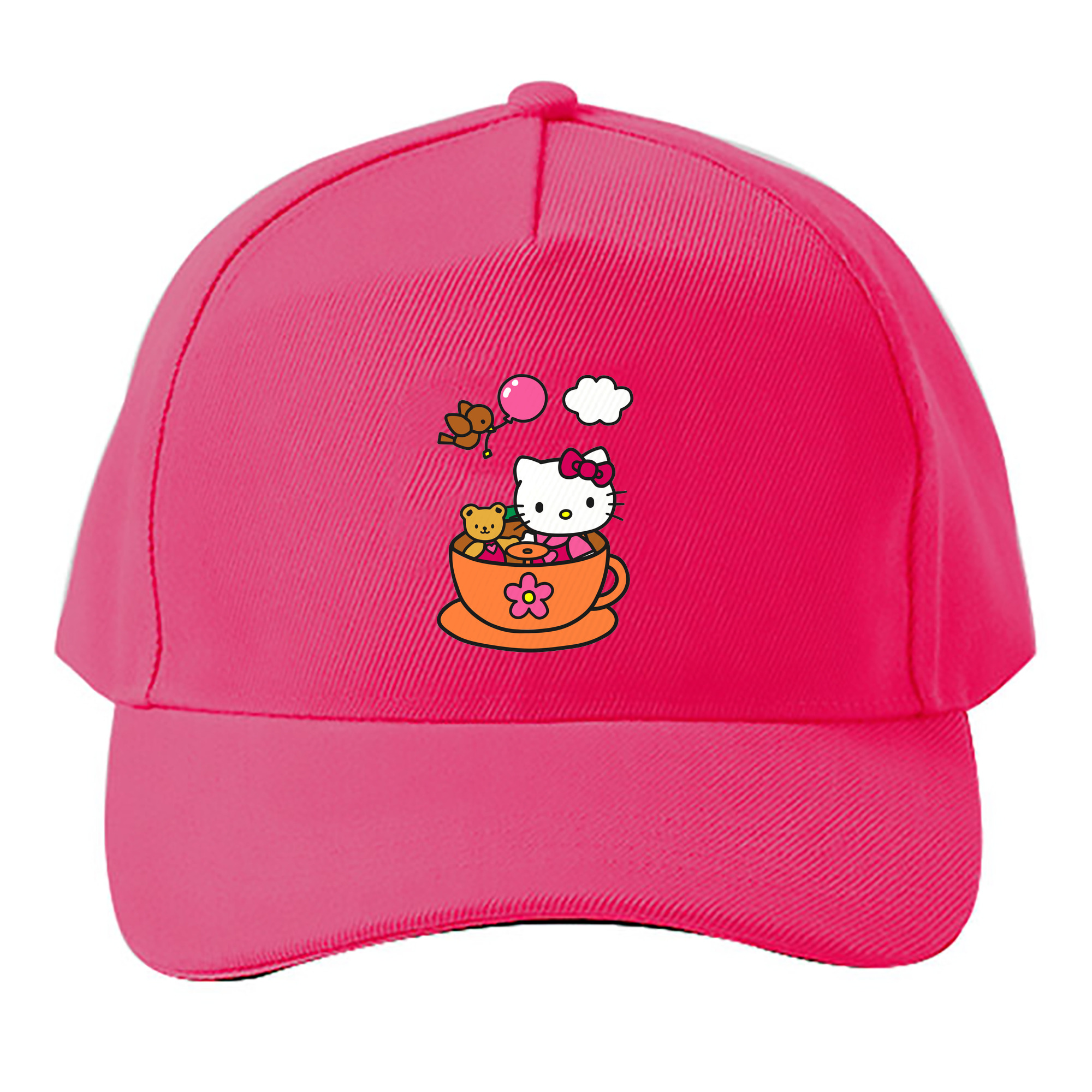 （画像用） Hello Kitty ハローキティ ベースボールキャップ 綿100％ 男女兼用 帽子 スポーツ