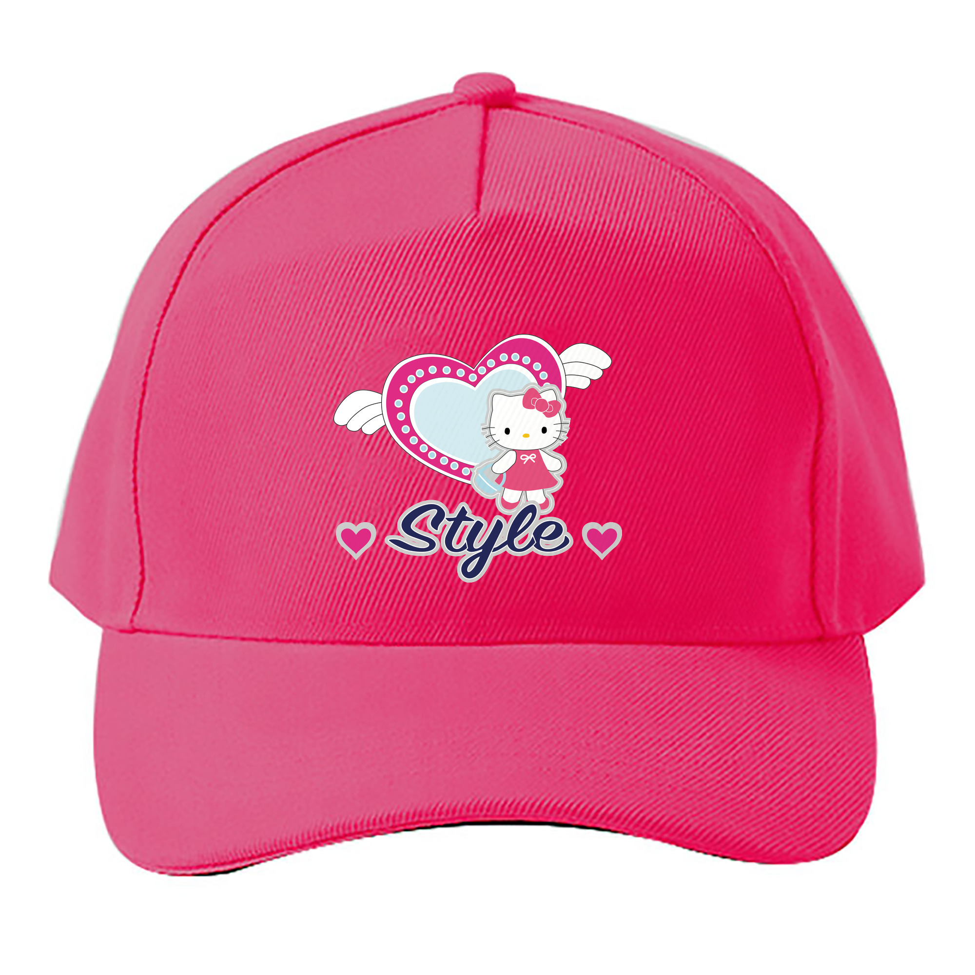 （画像用） Hello Kitty ハローキティ ベースボールキャップ 綿100％ 男女兼用 帽子 スポーツ