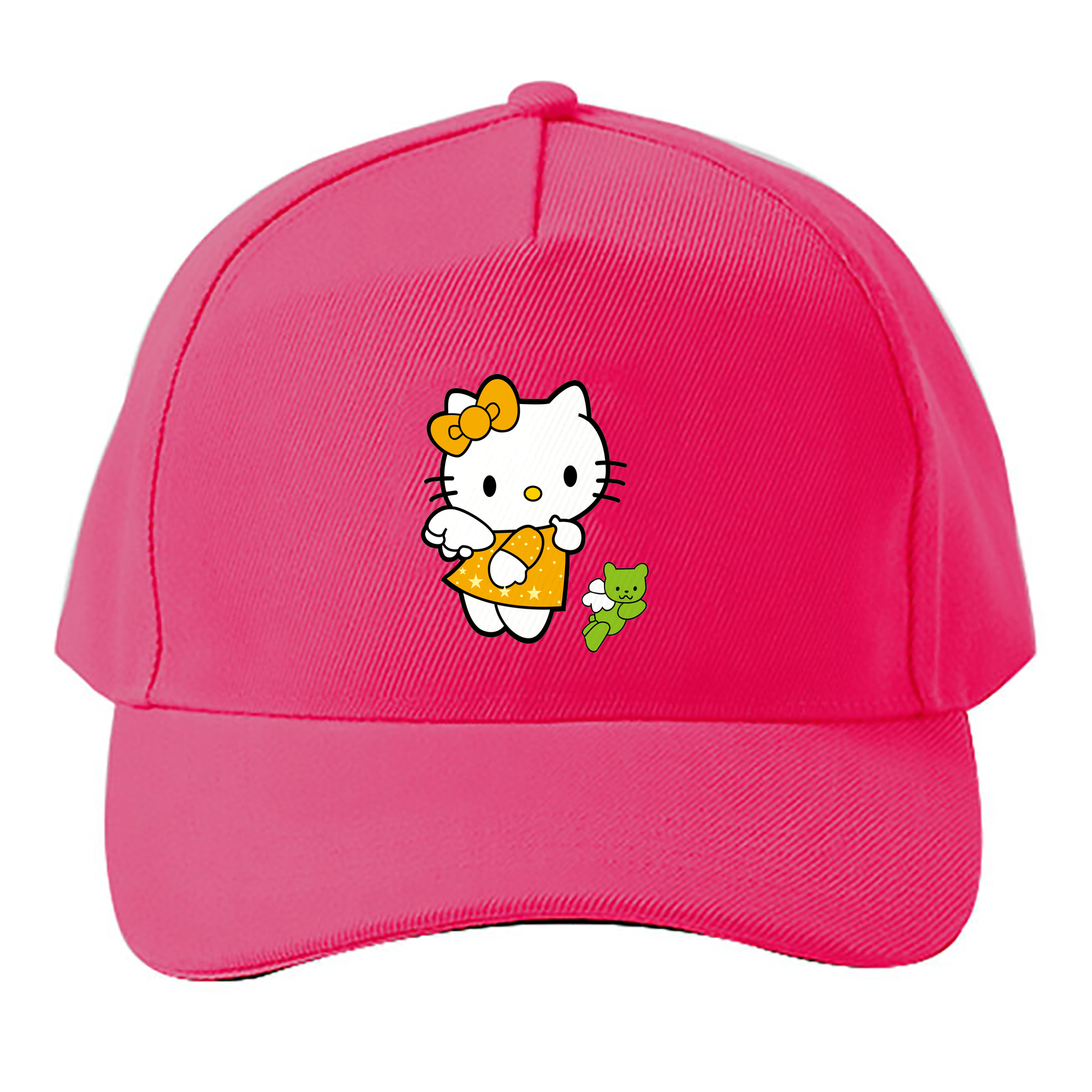 （画像用） Hello Kitty ハローキティ ベースボールキャップ 綿100％ 男女兼用 帽子 スポーツ
