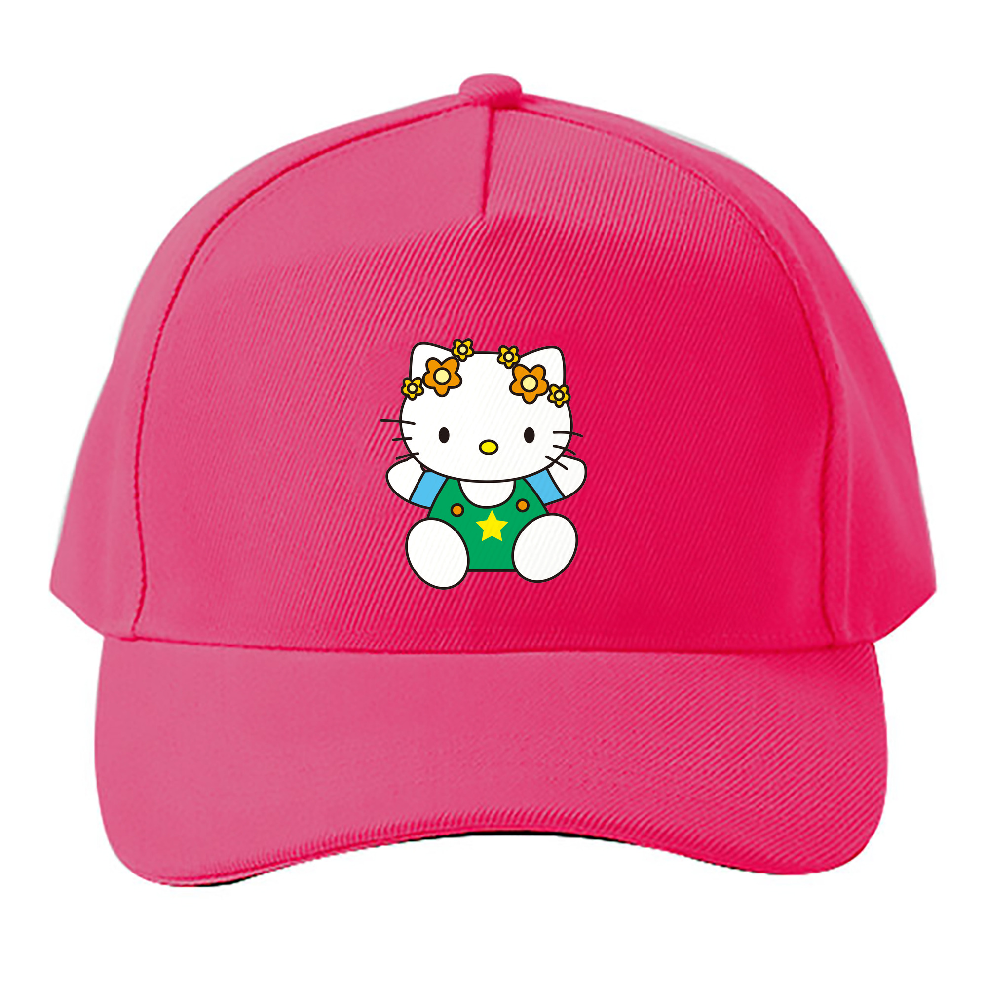 （画像用） Hello Kitty ハローキティ ベースボールキャップ 綿100％ 男女兼用 帽子 スポーツ