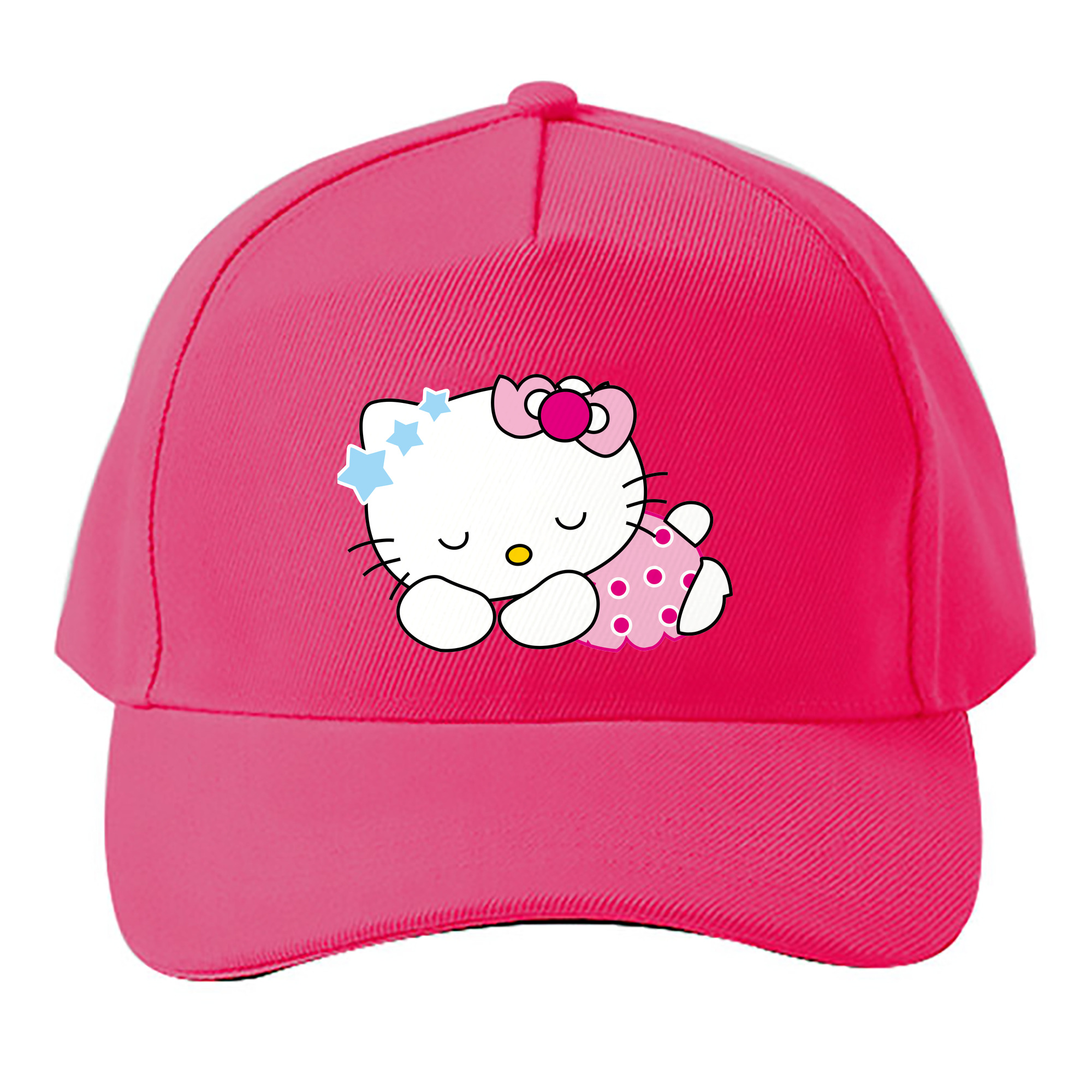 （画像用） Hello Kitty ハローキティ ベースボールキャップ 綿100％ 男女兼用 帽子 スポーツ