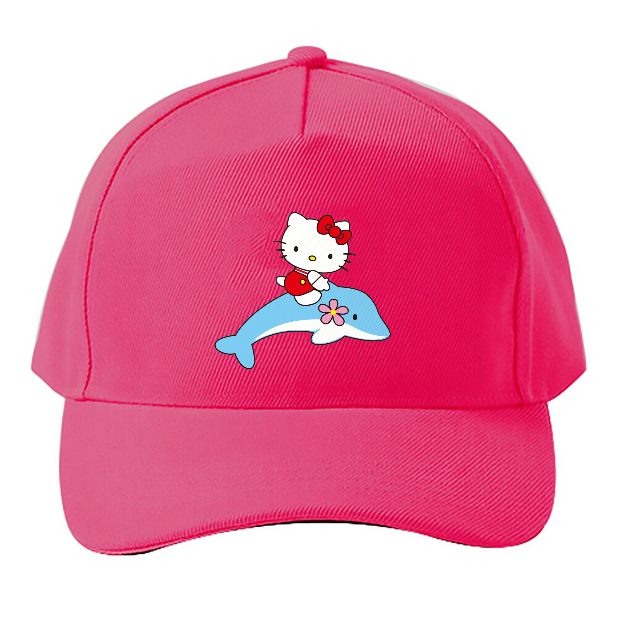 （画像用） Hello Kitty ハローキティ ベースボールキャップ 綿100％ 男女兼用 帽子 スポーツ