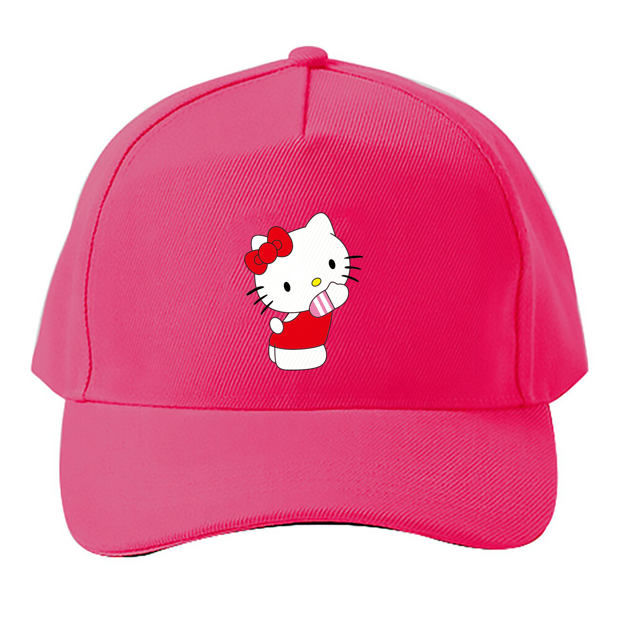 （画像用） Hello Kitty ハローキティ ベースボールキャップ 綿100％ 男女兼用 帽子 スポーツ