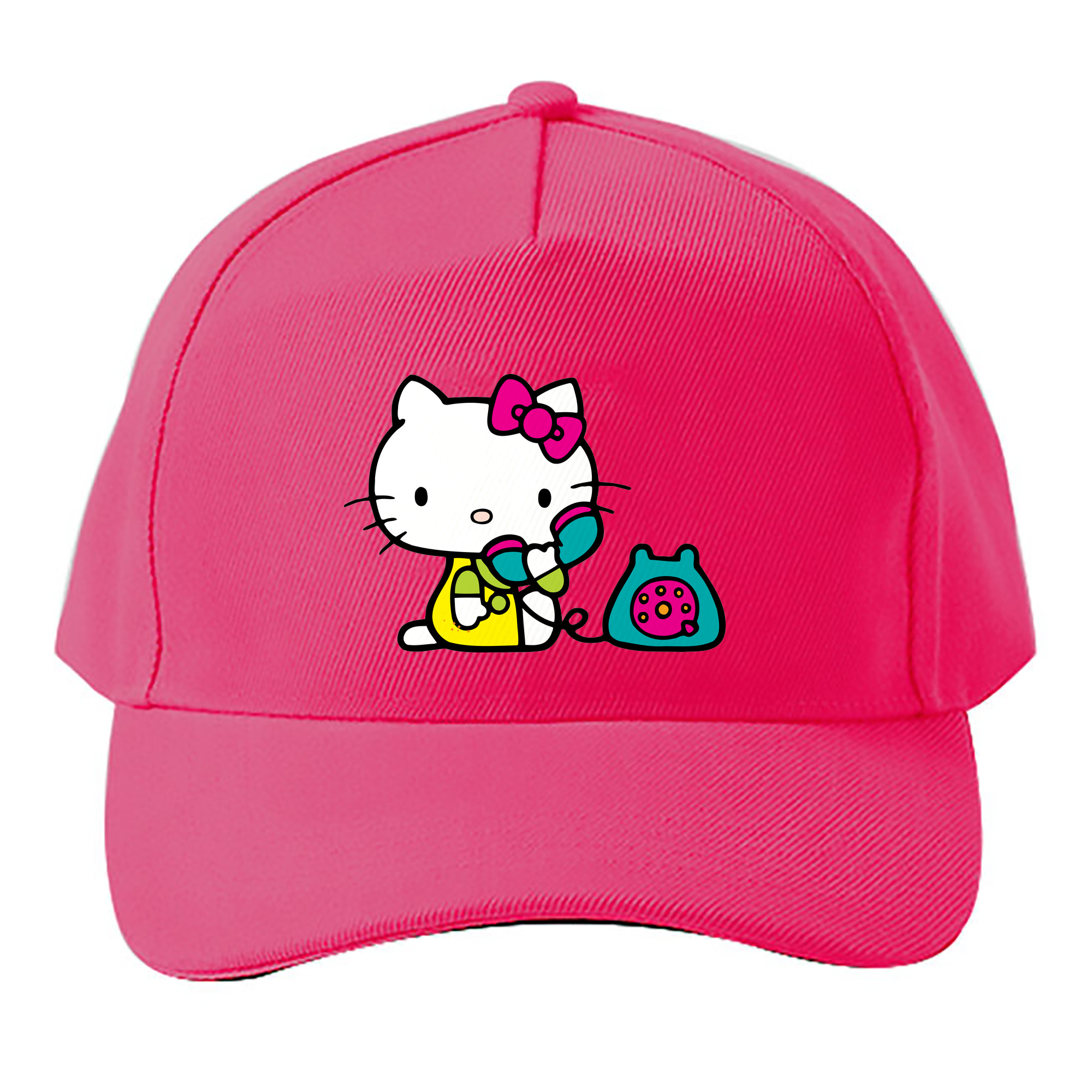 （画像用） Hello Kitty ハローキティ ベースボールキャップ 綿100％ 男女兼用 帽子 スポーツ