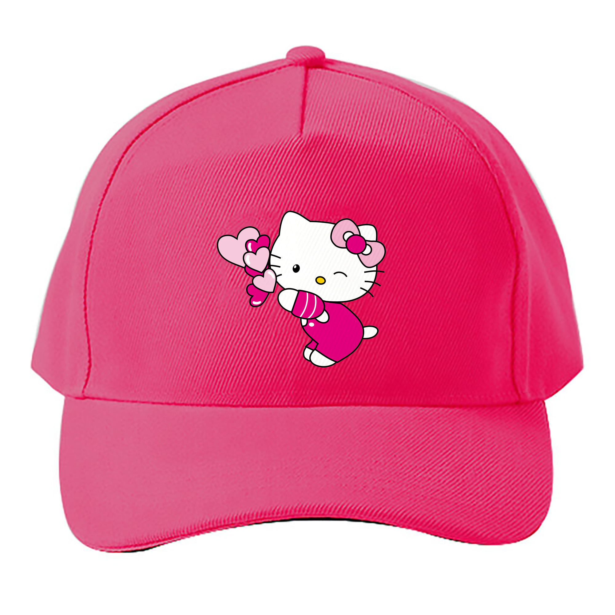 （画像用） Hello Kitty ハローキティ ベースボールキャップ 綿100％ 男女兼用 帽子 スポーツ