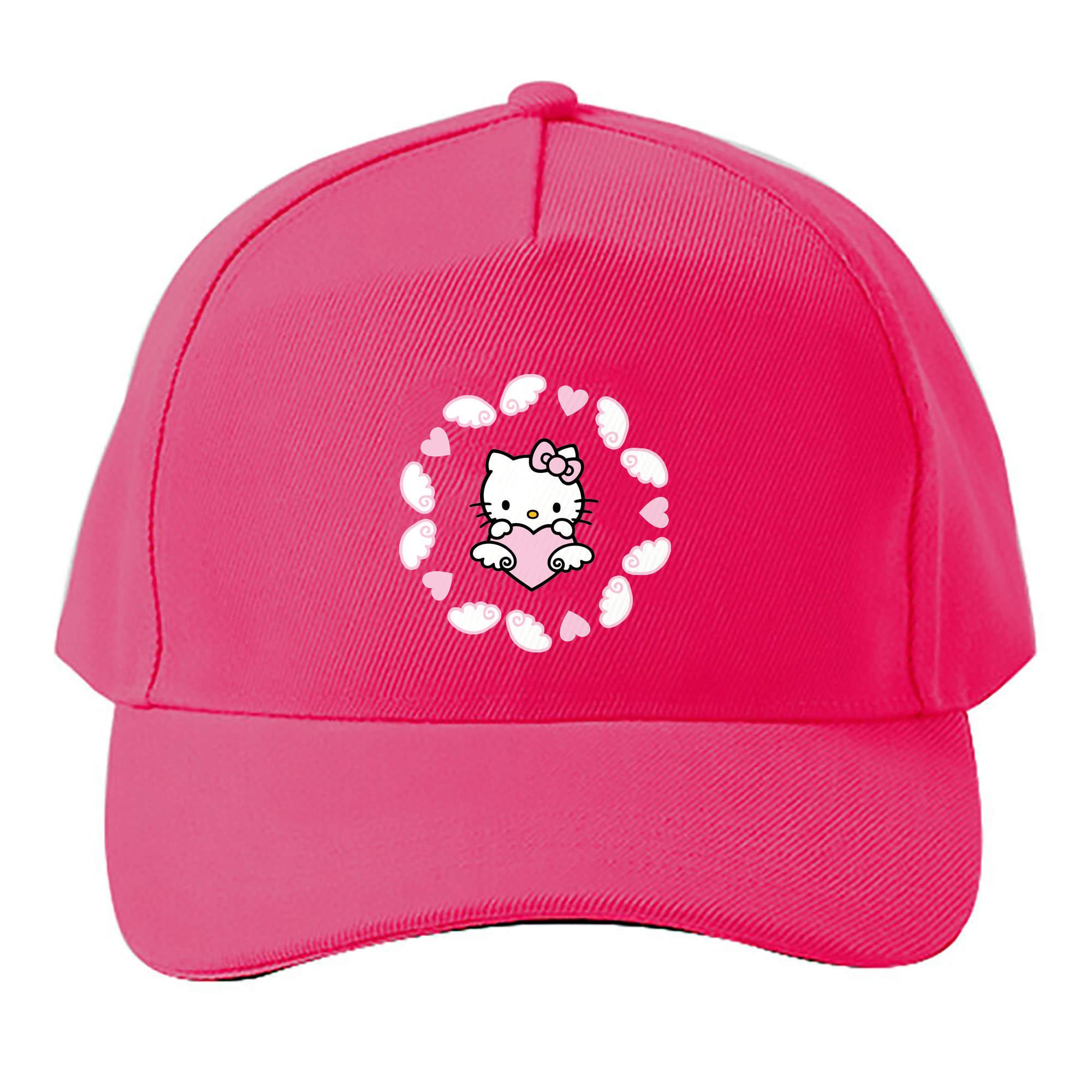 （画像用） Hello Kitty ハローキティ ベースボールキャップ 綿100％ 男女兼用 帽子 スポーツ