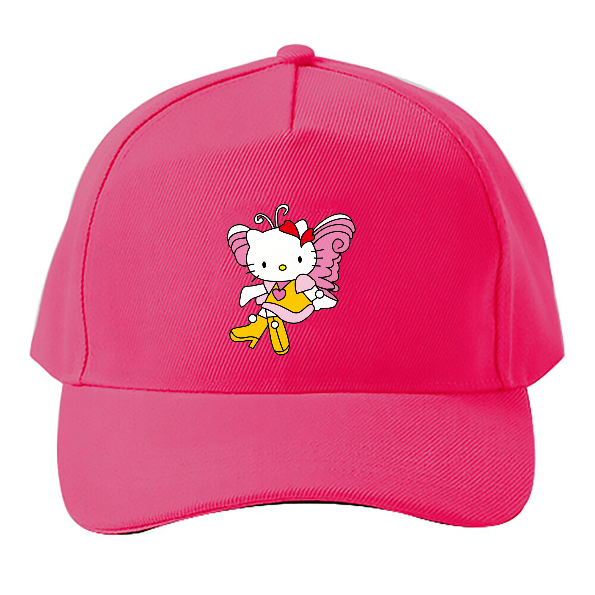 （画像用） Hello Kitty ハローキティ ベースボールキャップ 綿100％ 男女兼用 帽子 スポーツ
