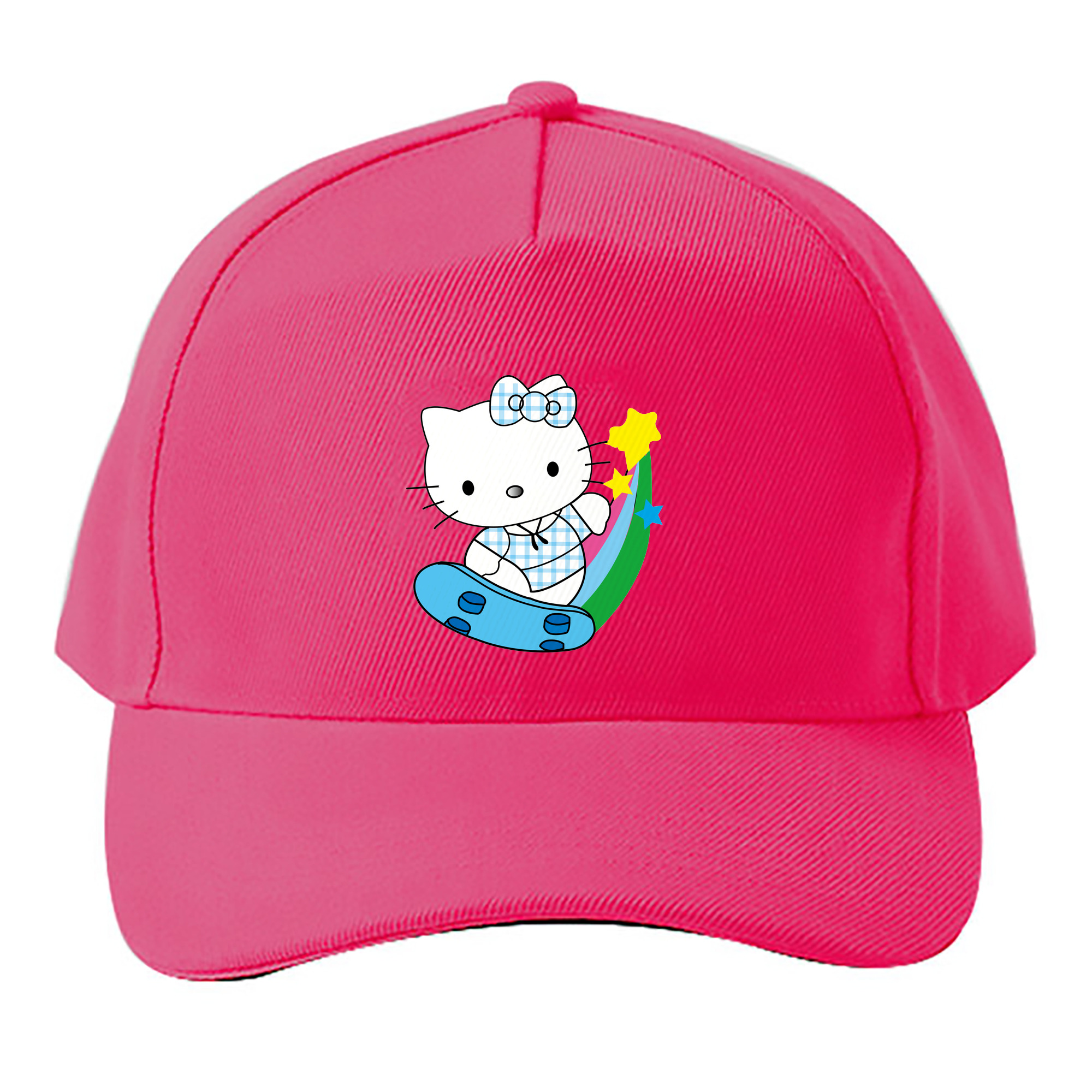 （画像用） Hello Kitty ハローキティ ベースボールキャップ 綿100％ 男女兼用 帽子 スポーツ