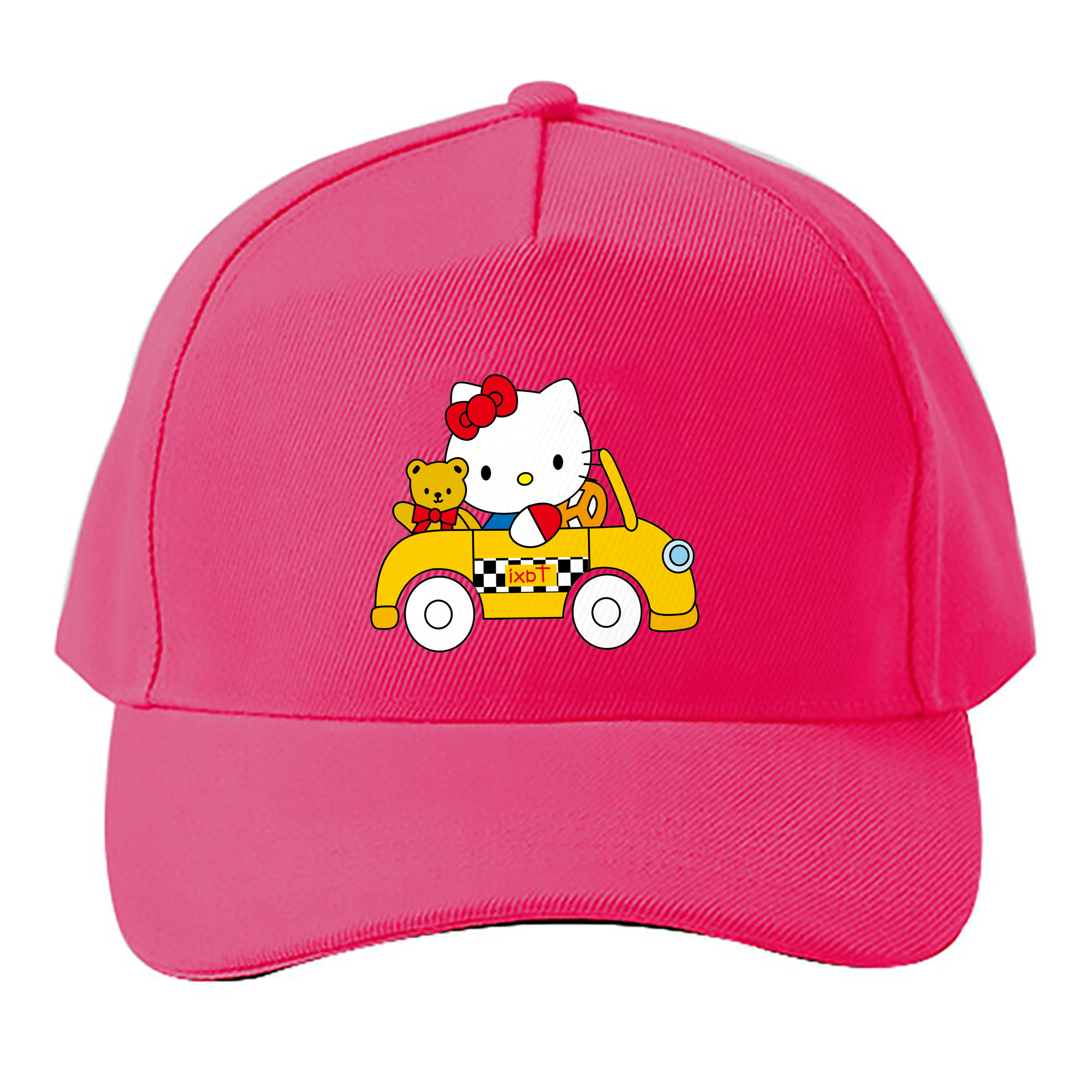 （画像用） Hello Kitty ハローキティ ベースボールキャップ 綿100％ 男女兼用 帽子 スポーツ