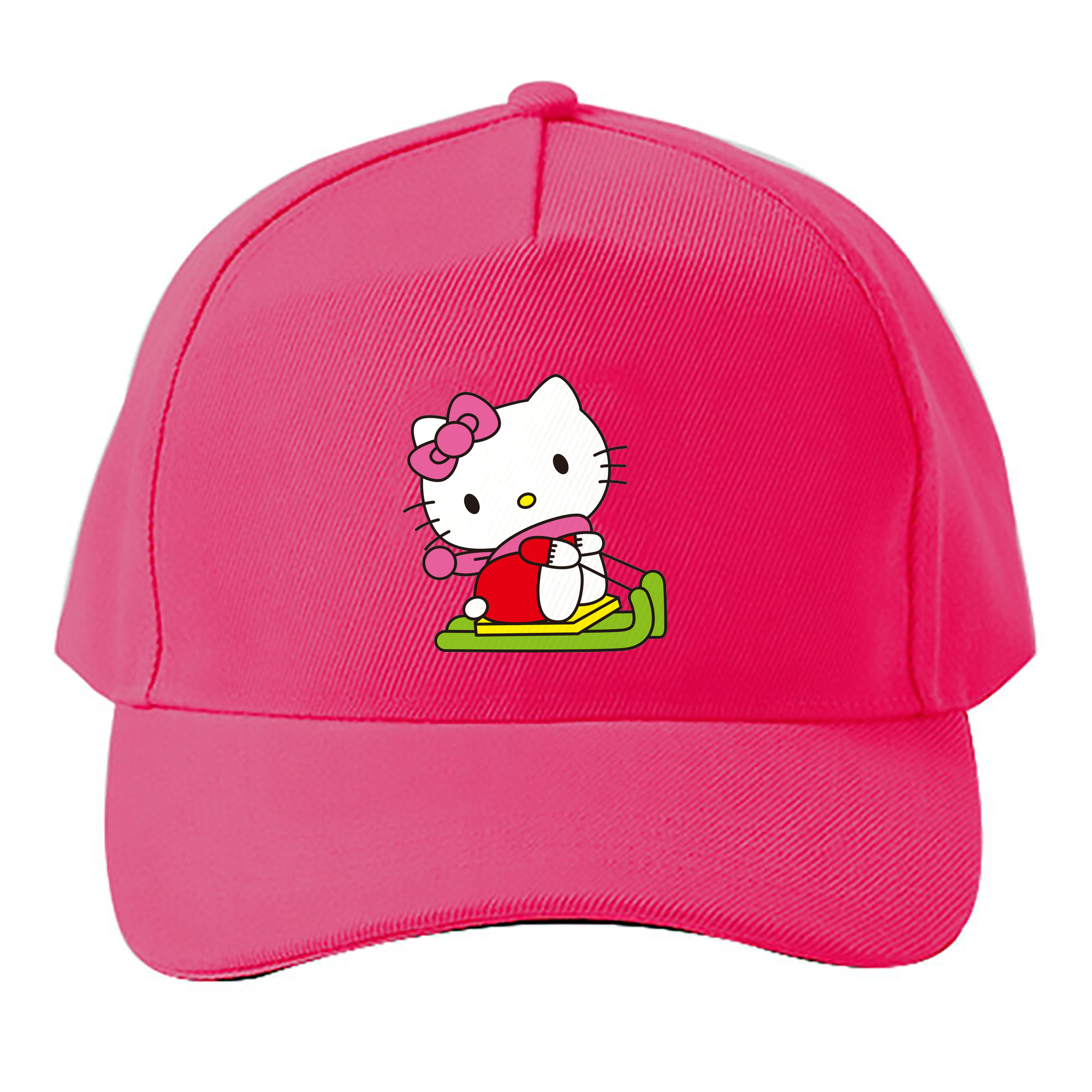 （画像用） Hello Kitty ハローキティ ベースボールキャップ 綿100％ 男女兼用 帽子 スポーツ
