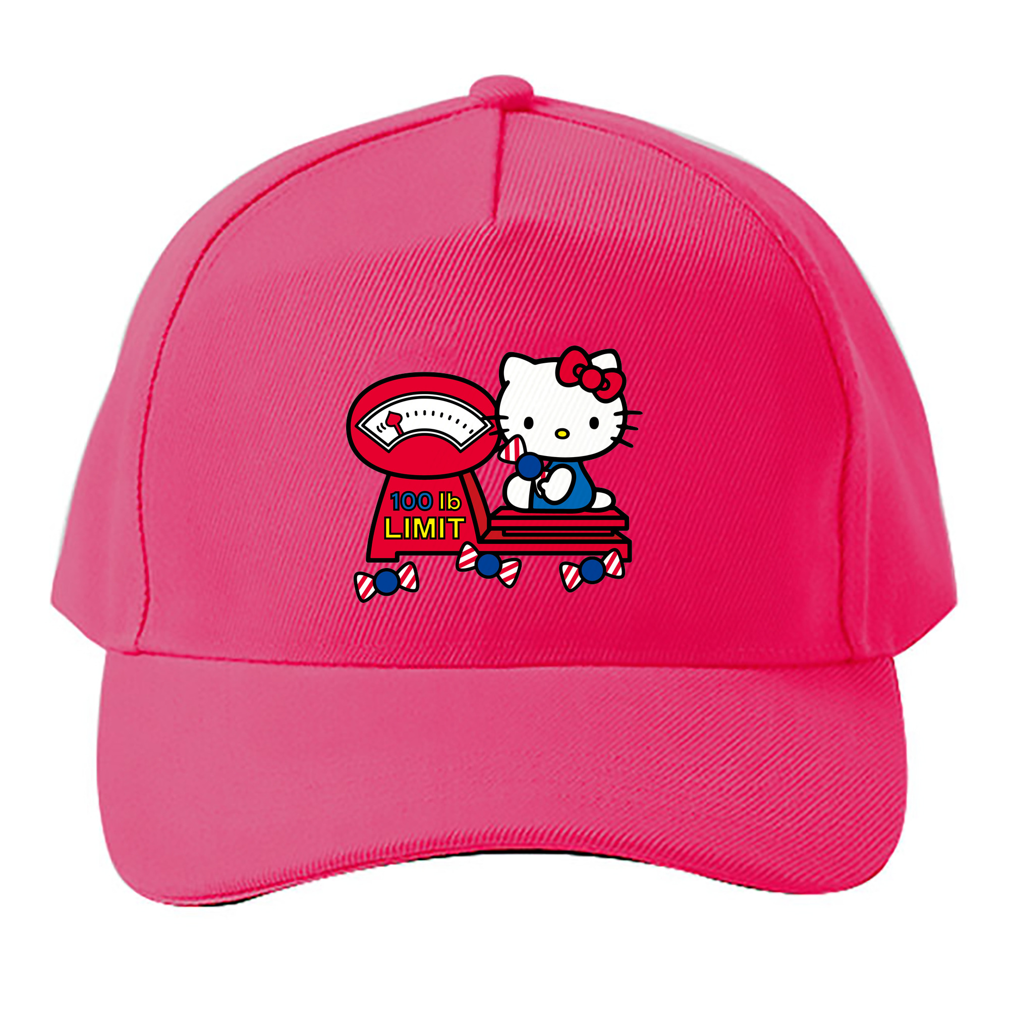 （画像用） Hello Kitty ハローキティ ベースボールキャップ 綿100％ 男女兼用 帽子 スポーツ
