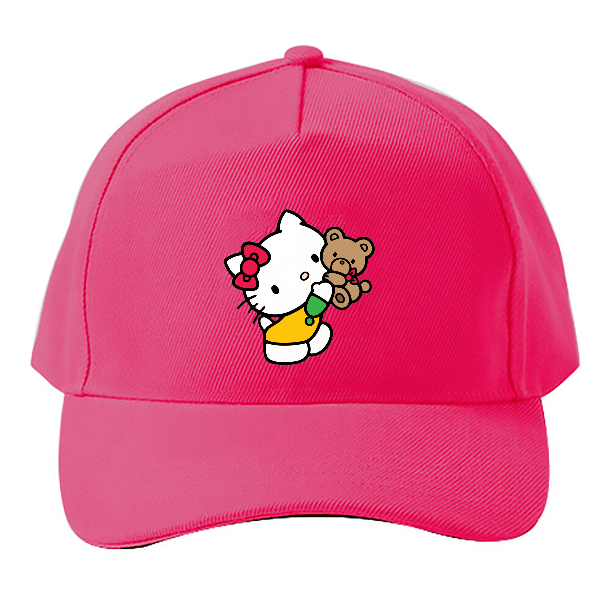 （画像用） Hello Kitty ハローキティ ベースボールキャップ 綿100％ 男女兼用 帽子 スポーツ