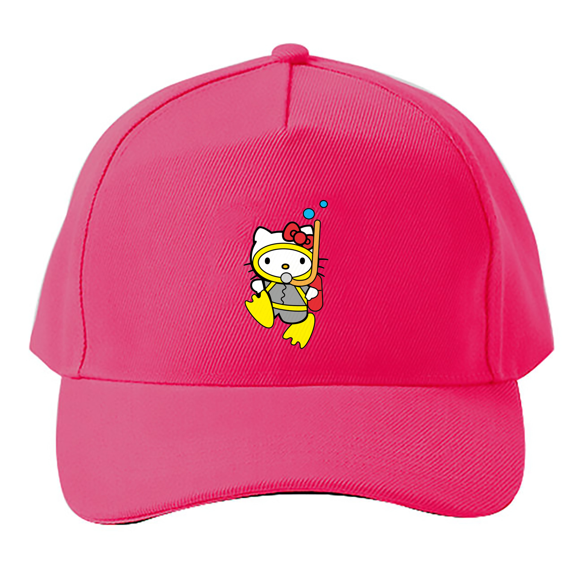 （画像用） Hello Kitty ハローキティ ベースボールキャップ 綿100％ 男女兼用 帽子 スポーツ