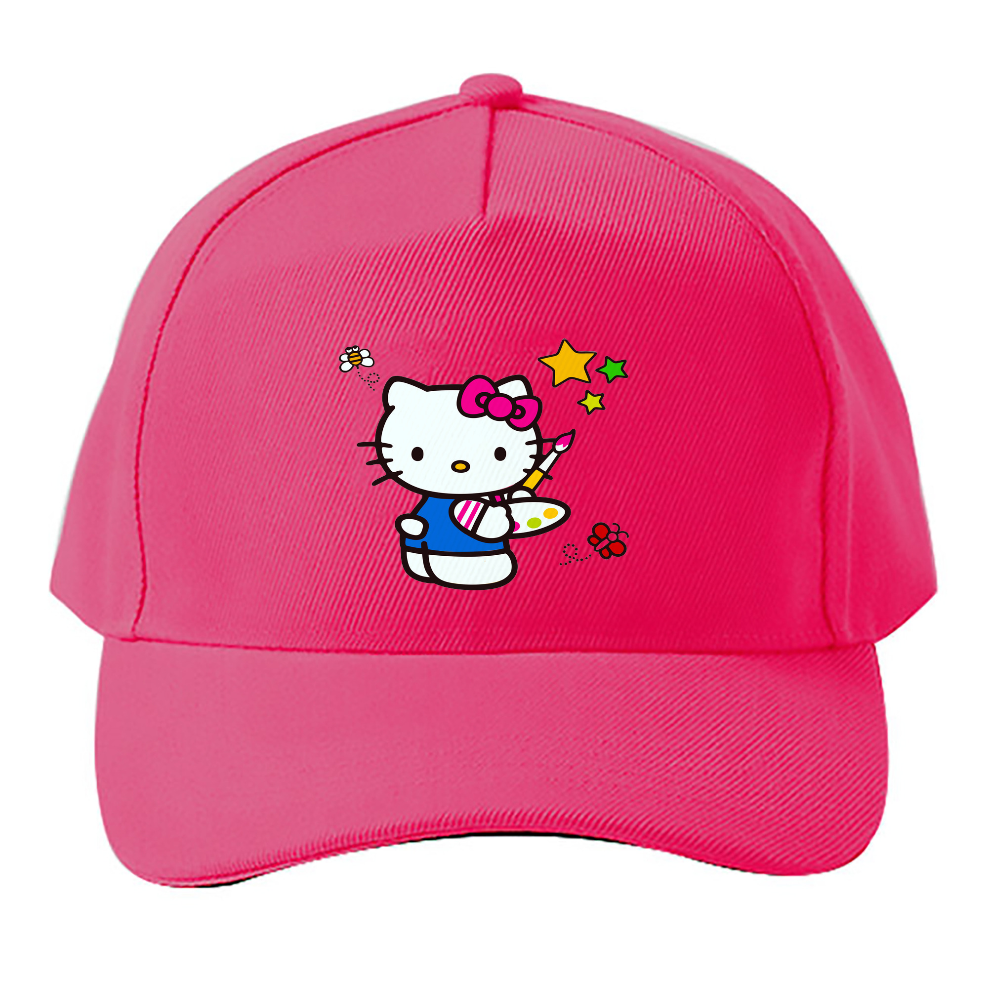 （画像用） Hello Kitty ハローキティ ベースボールキャップ 綿100％ 男女兼用 帽子 スポーツ