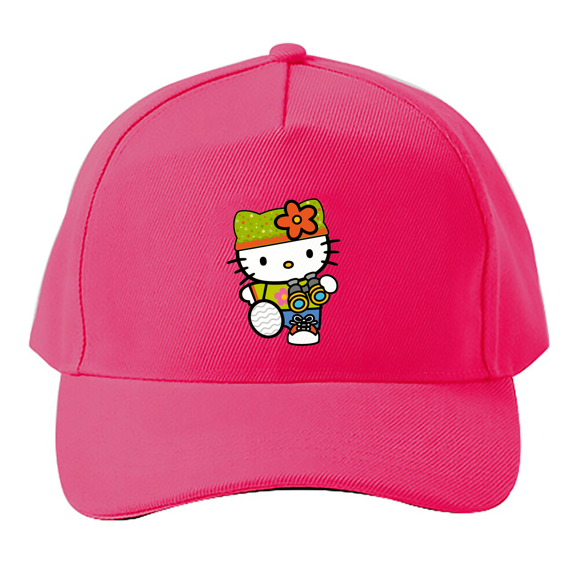 （画像用） Hello Kitty ハローキティ ベースボールキャップ 綿100％ 男女兼用 帽子 スポーツ