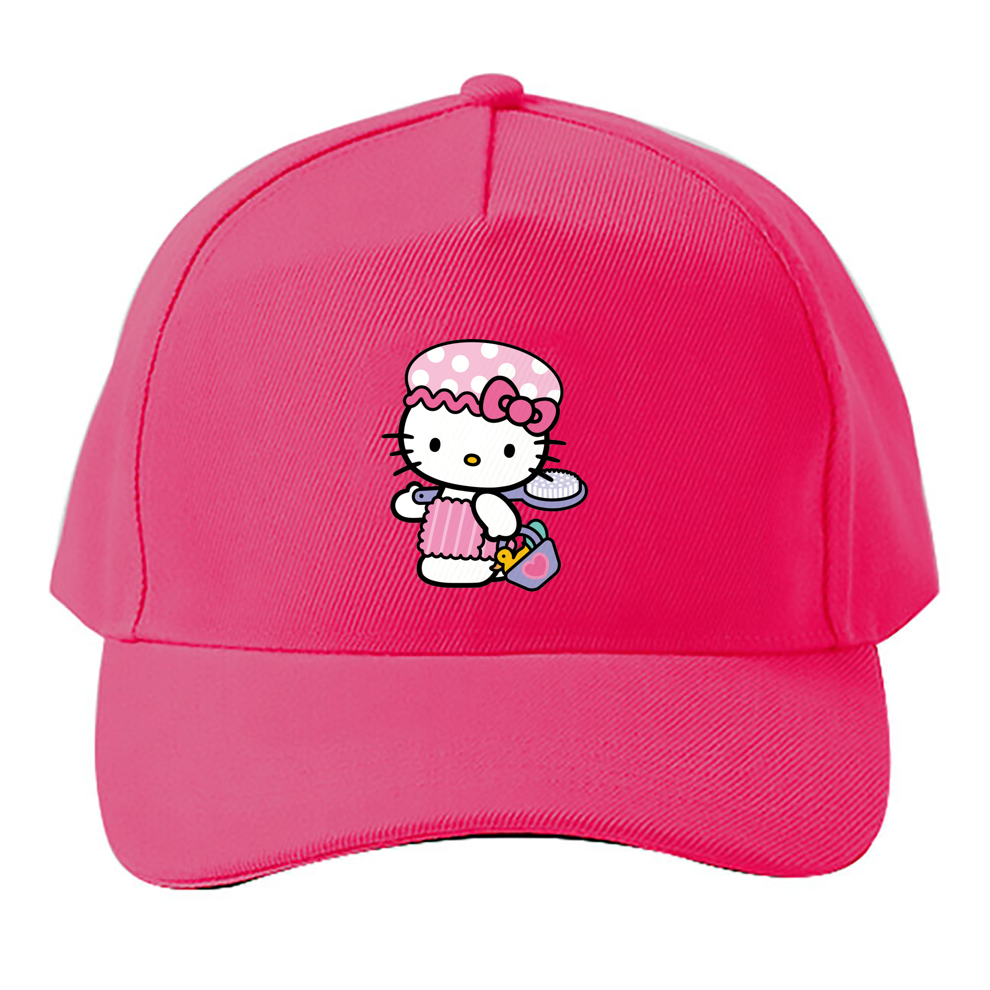 （画像用） Hello Kitty ハローキティ ベースボールキャップ 綿100％ 男女兼用 帽子 スポーツ