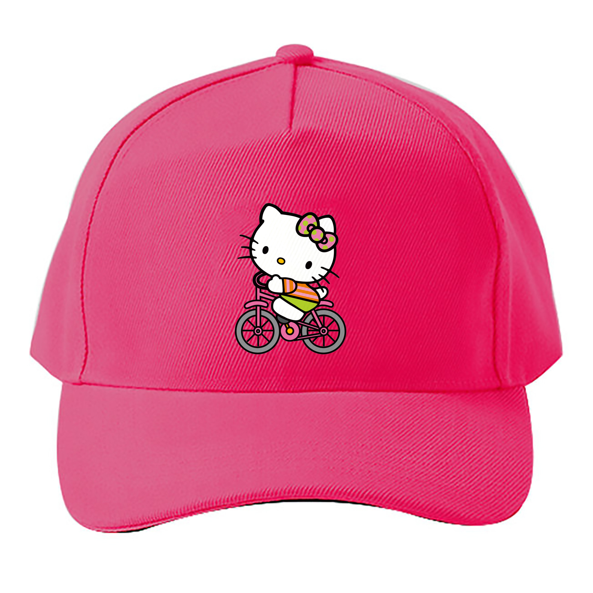 （画像用） Hello Kitty ハローキティ ベースボールキャップ 綿100％ 男女兼用 帽子 スポーツ