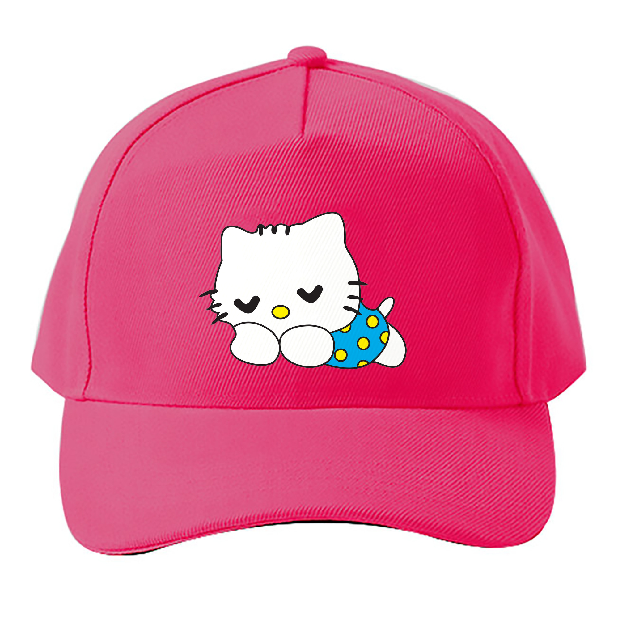 （画像用） Hello Kitty ハローキティ ベースボールキャップ 綿100％ 男女兼用 帽子 スポーツ
