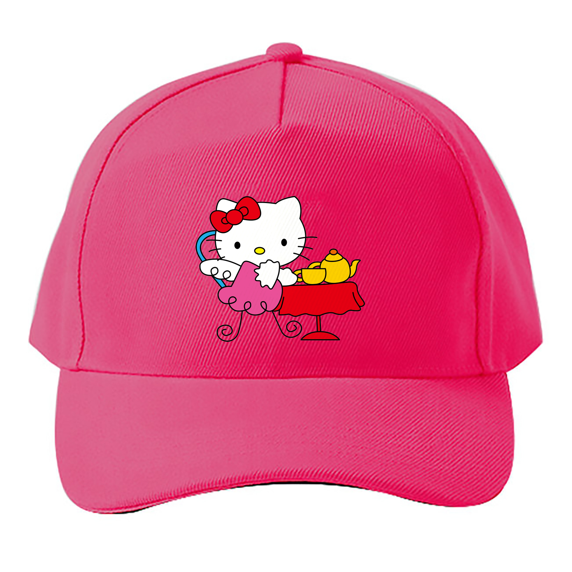 （画像用） Hello Kitty ハローキティ ベースボールキャップ 綿100％ 男女兼用 帽子 スポーツ