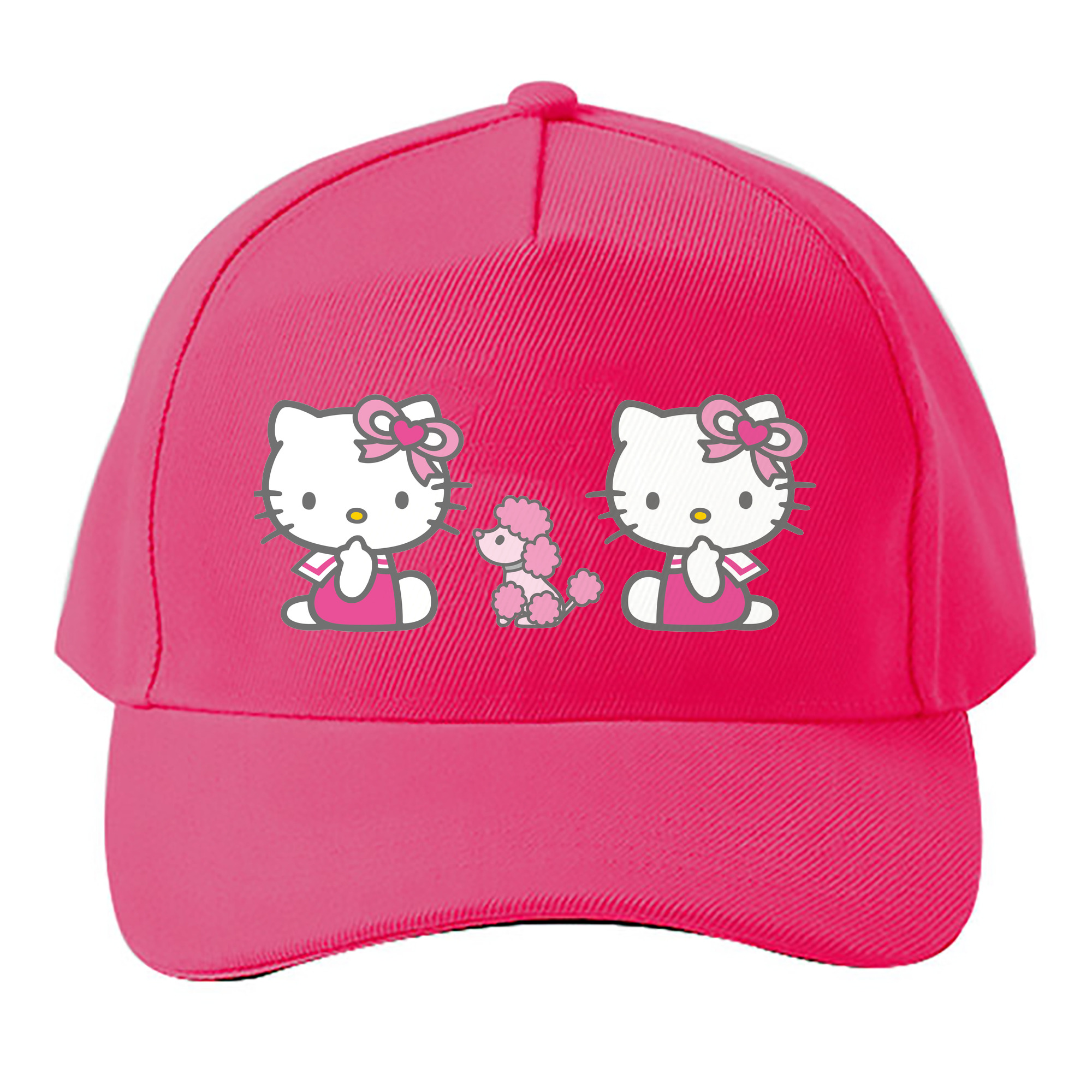 （画像用） Hello Kitty ハローキティ ベースボールキャップ 綿100％ 男女兼用 帽子 スポーツ