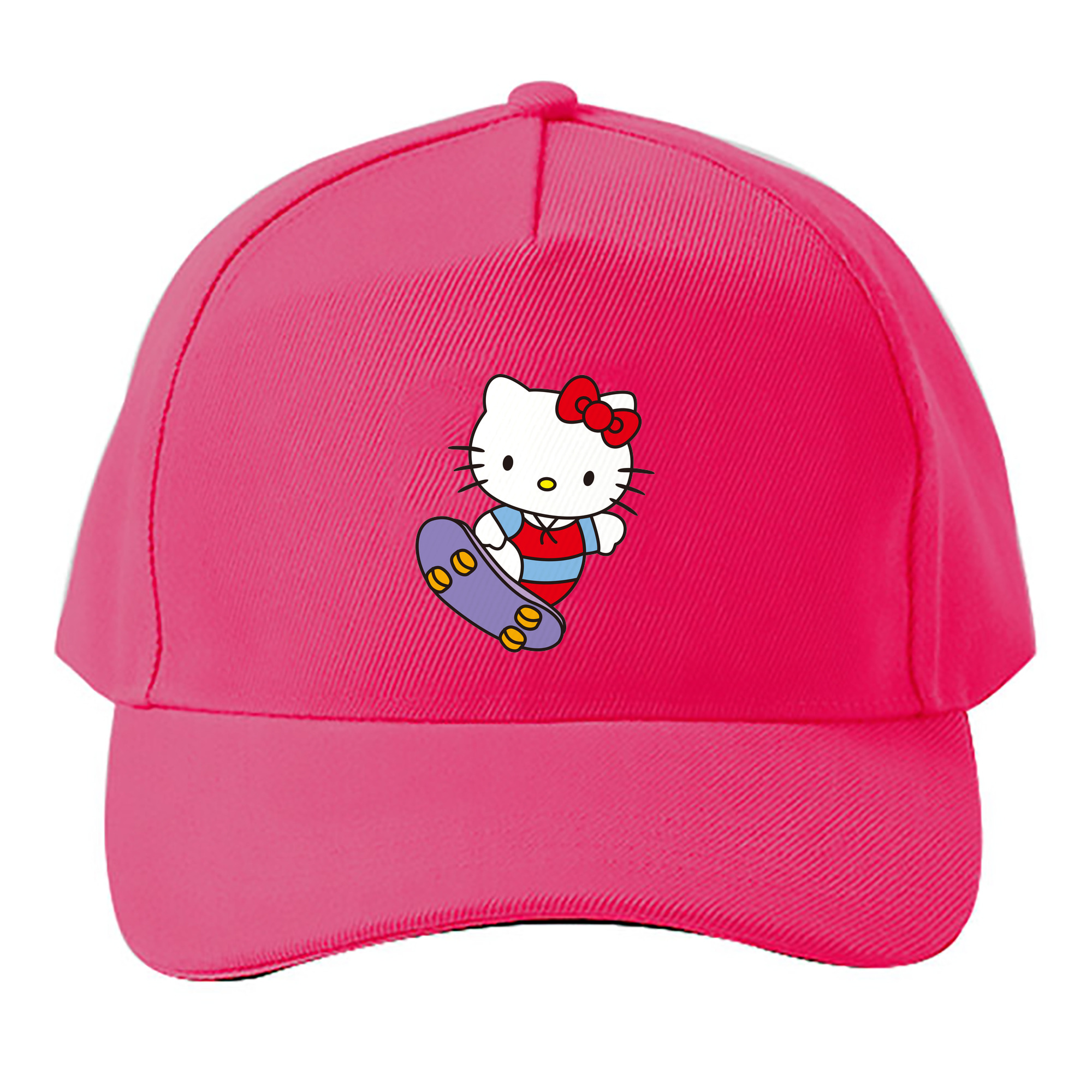 （画像用） Hello Kitty ハローキティ ベースボールキャップ 綿100％ 男女兼用 帽子 スポーツ