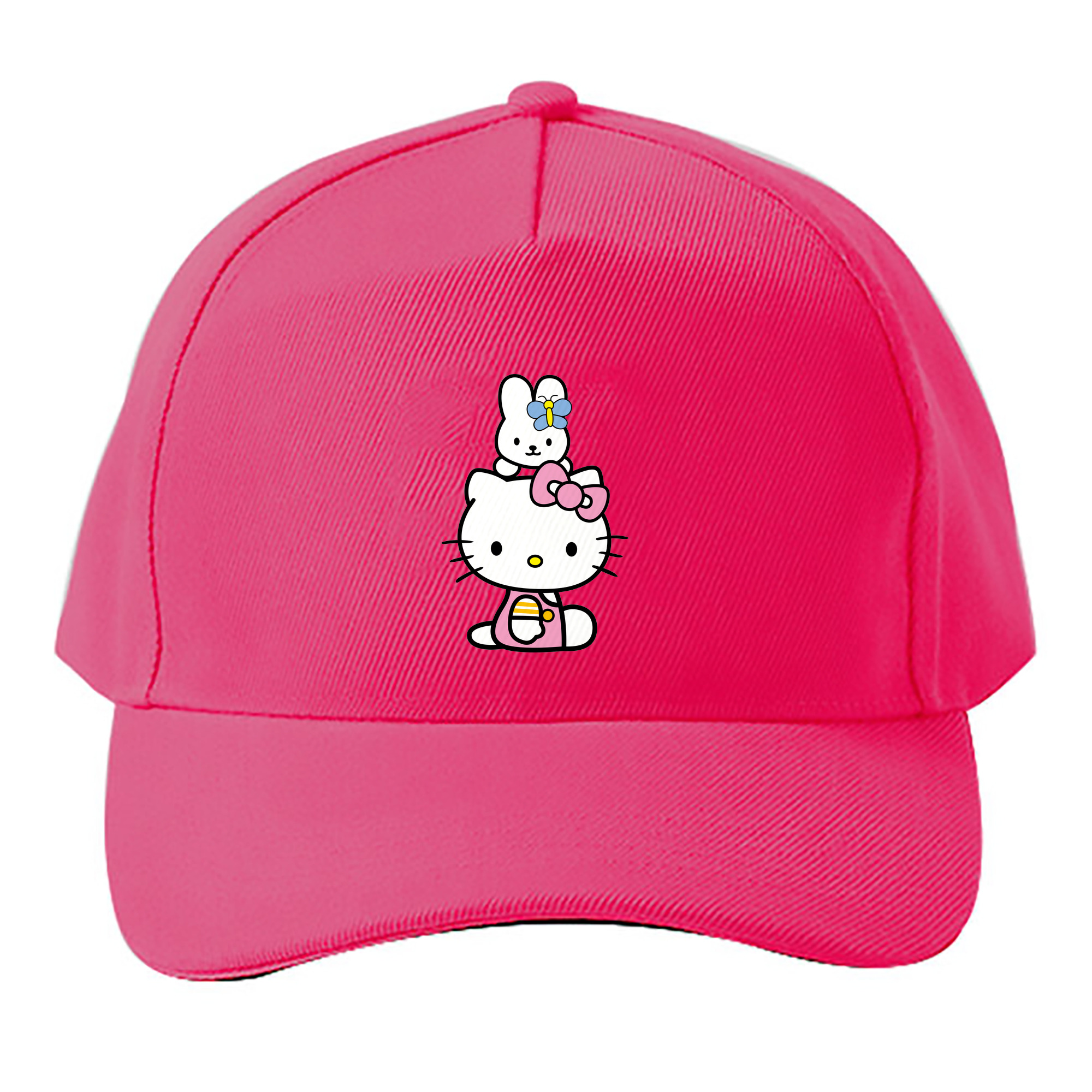 （画像用） Hello Kitty ハローキティ ベースボールキャップ 綿100％ 男女兼用 帽子 スポーツ