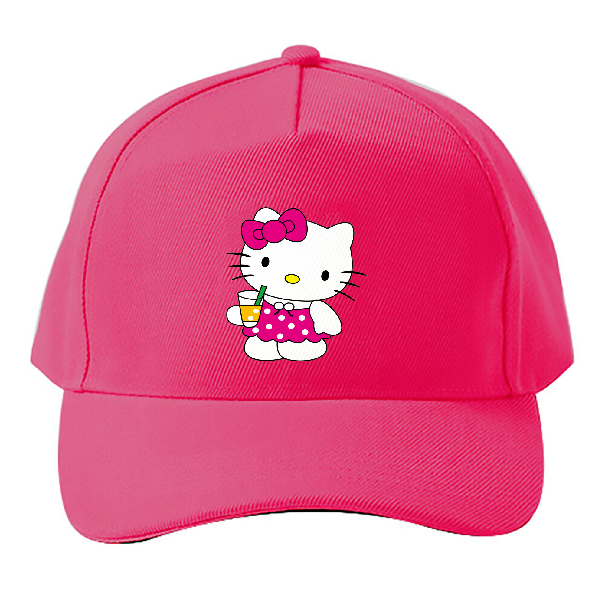 （画像用） Hello Kitty ハローキティ ベースボールキャップ 綿100％ 男女兼用 帽子 スポーツ