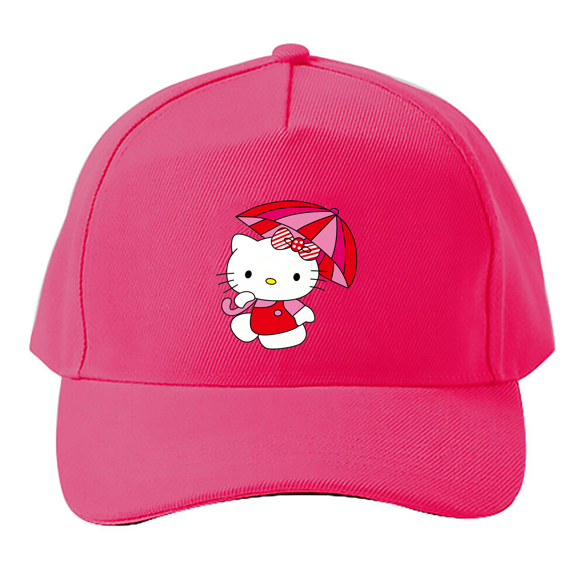 （画像用） Hello Kitty ハローキティ ベースボールキャップ 綿100％ 男女兼用 帽子 スポーツ