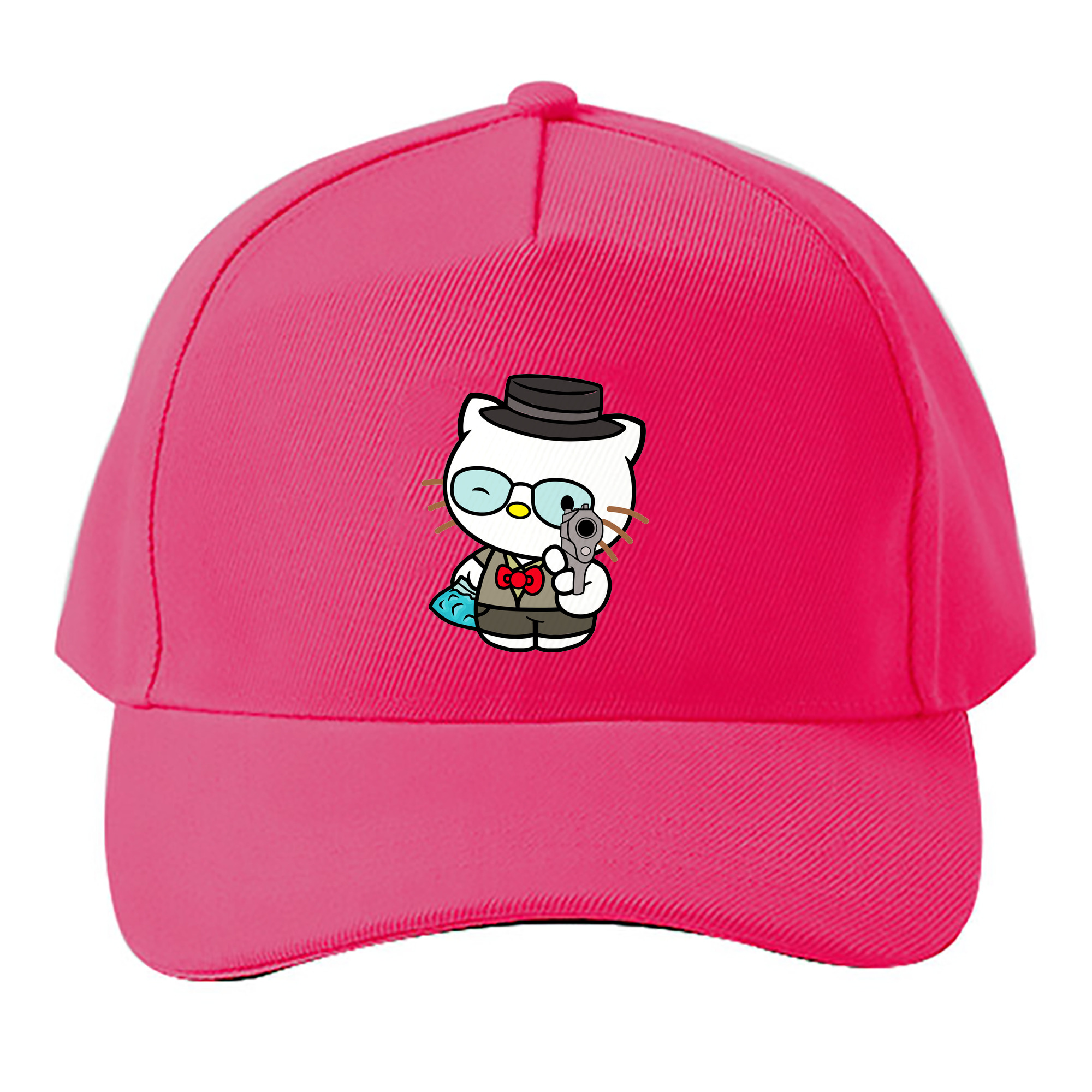 （画像用） Hello Kitty ハローキティ ベースボールキャップ 綿100％ 男女兼用 帽子 スポーツ