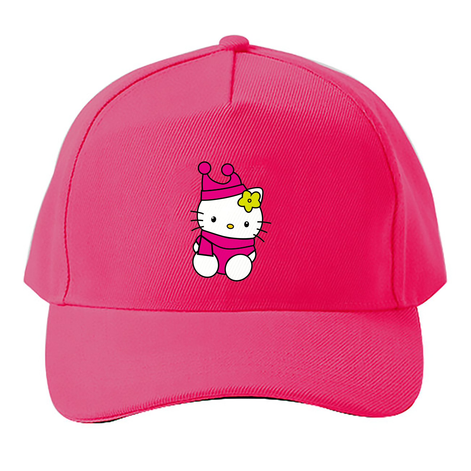 （画像用） Hello Kitty ハローキティ ベースボールキャップ 綿100％ 男女兼用 帽子 スポーツ