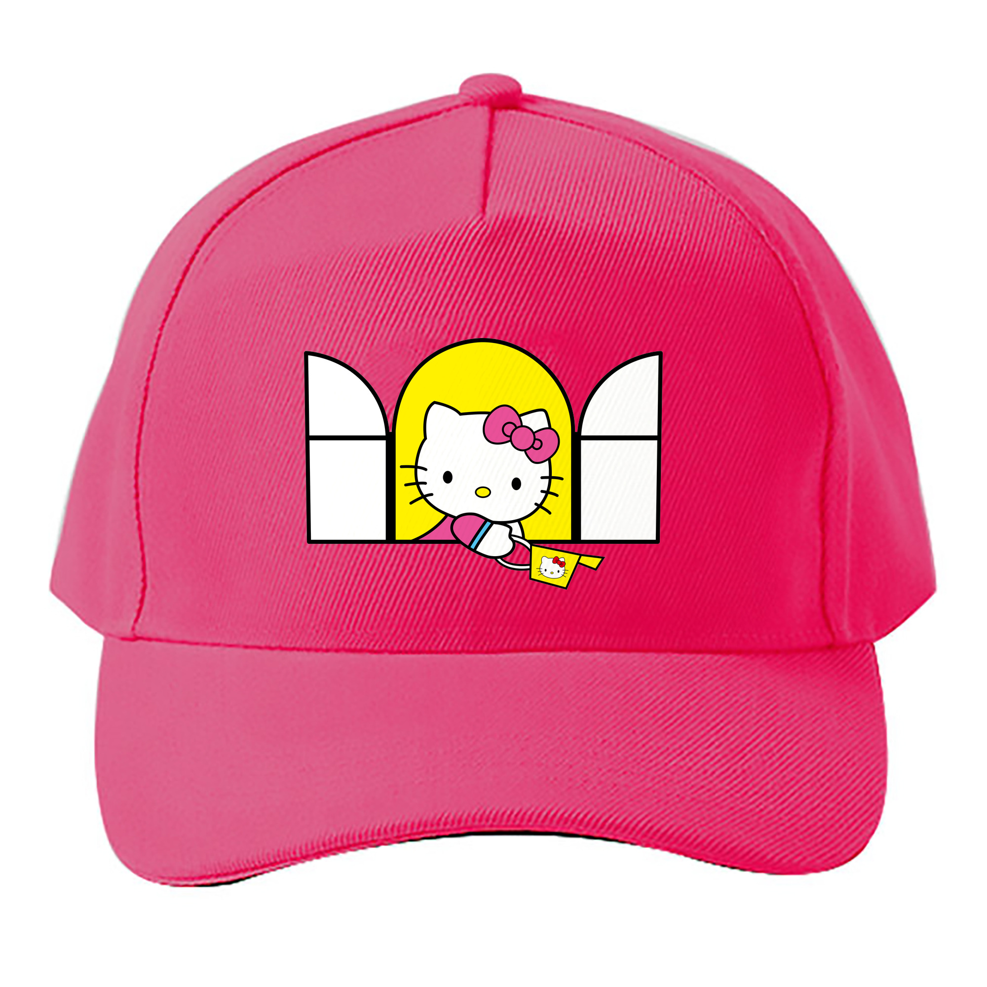 （画像用） Hello Kitty ハローキティ ベースボールキャップ 綿100％ 男女兼用 帽子 スポーツ