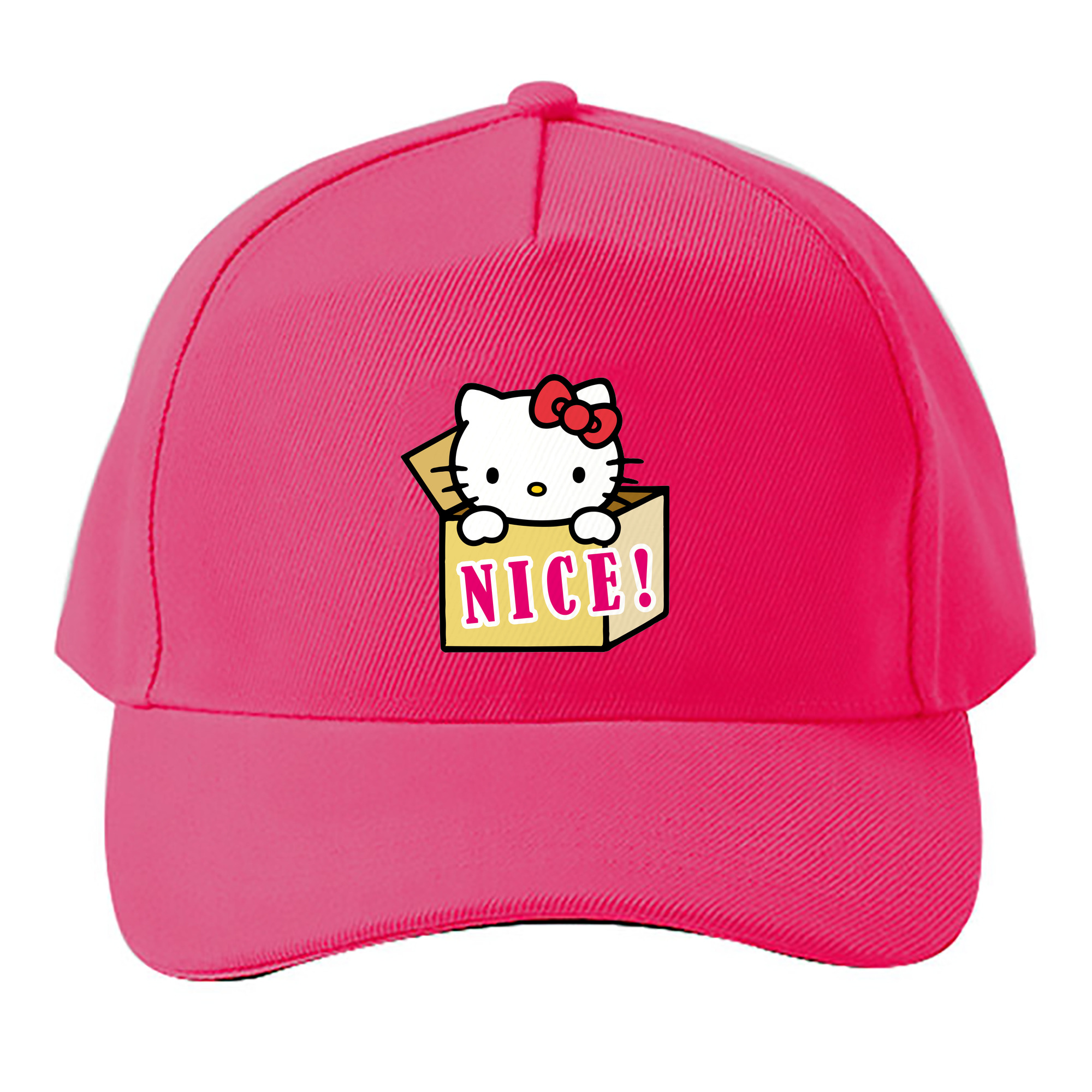 （画像用） Hello Kitty ハローキティ ベースボールキャップ 綿100％ 男女兼用 帽子 スポーツ