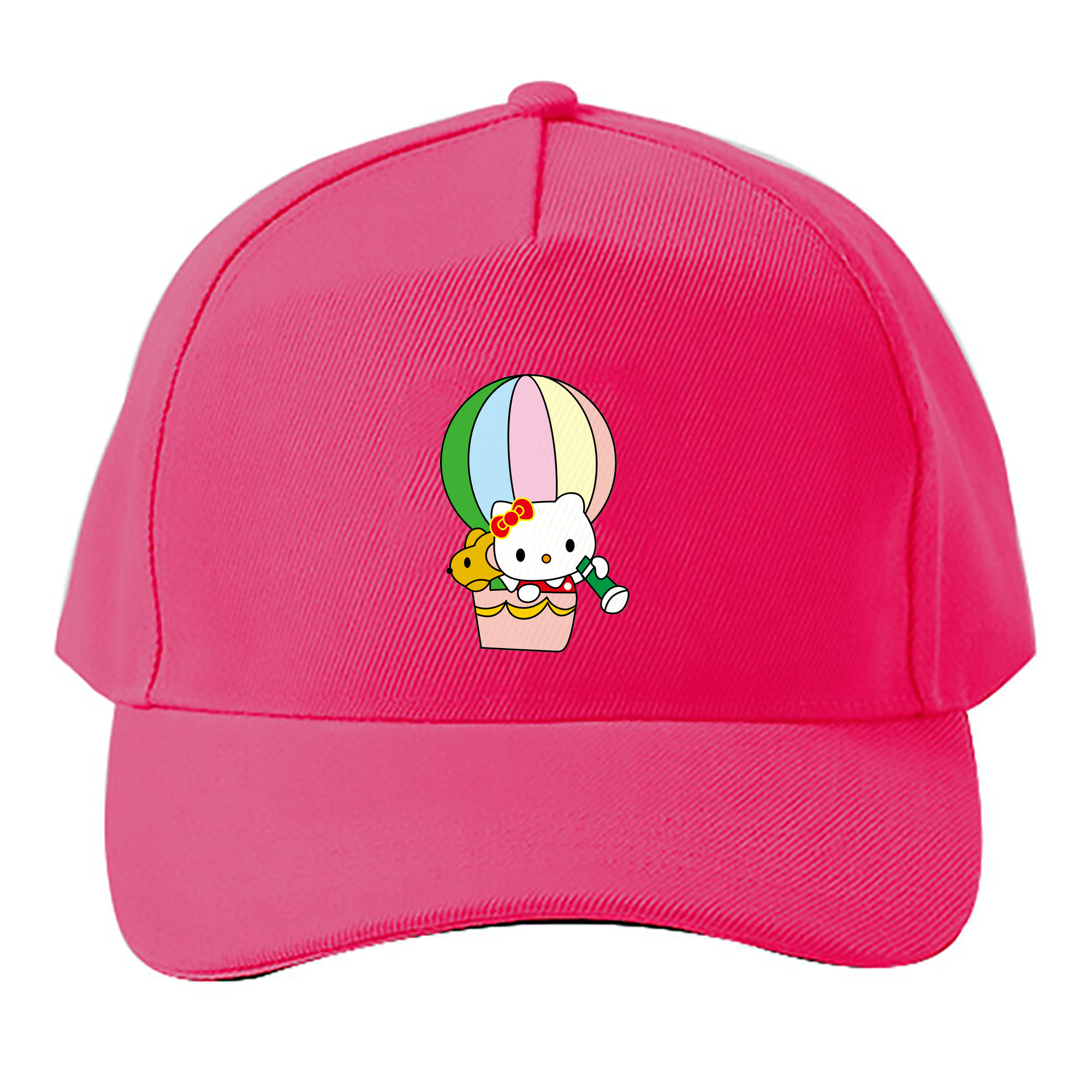（画像用） Hello Kitty ハローキティ ベースボールキャップ 綿100％ 男女兼用 帽子 スポーツ