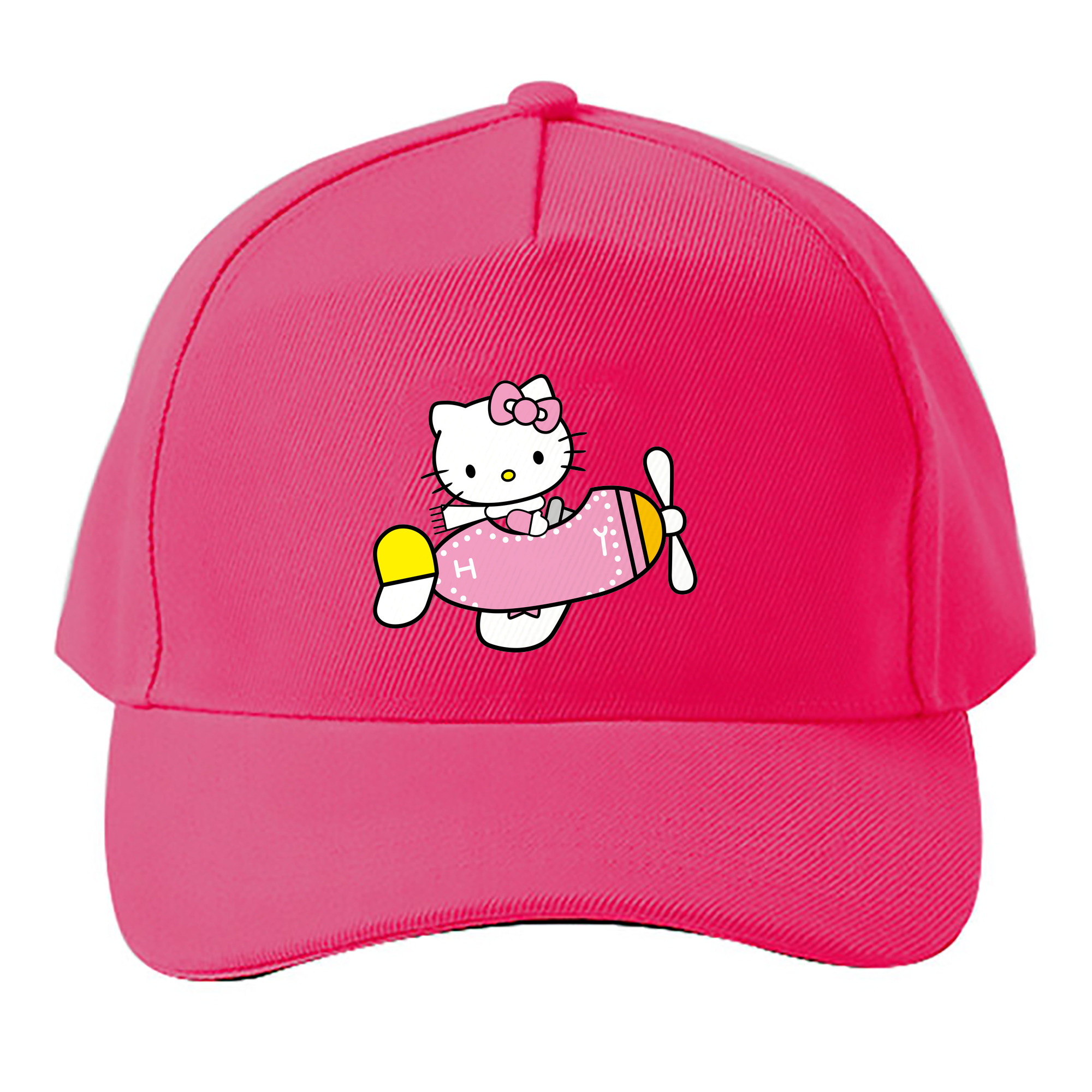 （画像用） Hello Kitty ハローキティ ベースボールキャップ 綿100％ 男女兼用 帽子 スポーツ