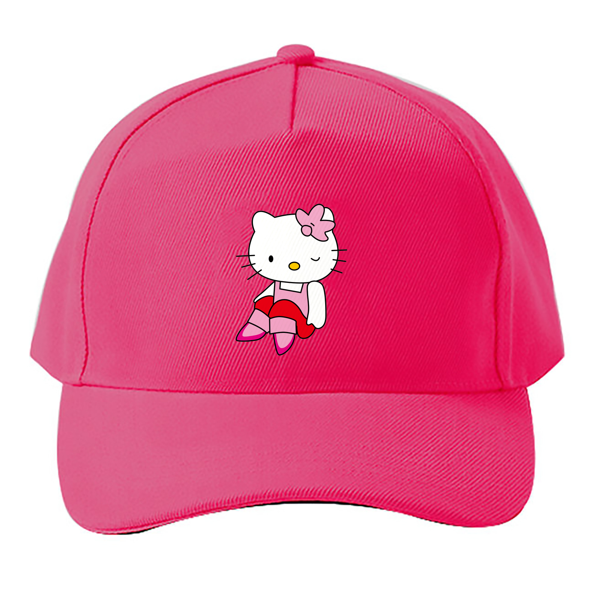 （画像用） Hello Kitty ハローキティ ベースボールキャップ 綿100％ 男女兼用 帽子 スポーツ