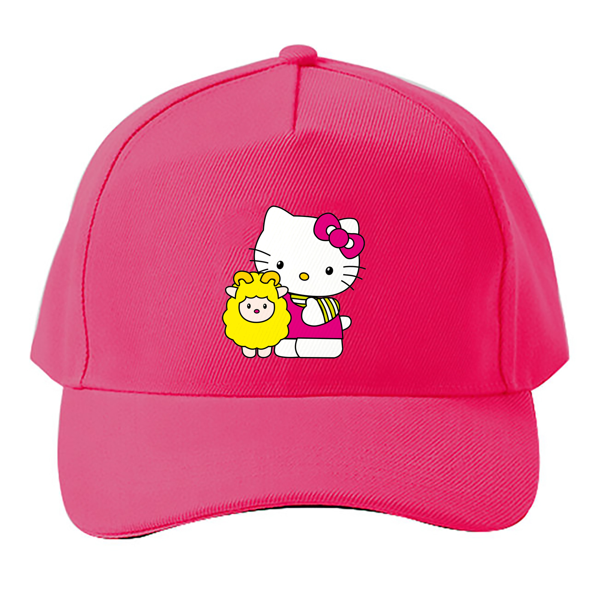 （画像用） Hello Kitty ハローキティ ベースボールキャップ 綿100％ 男女兼用 帽子 スポーツ