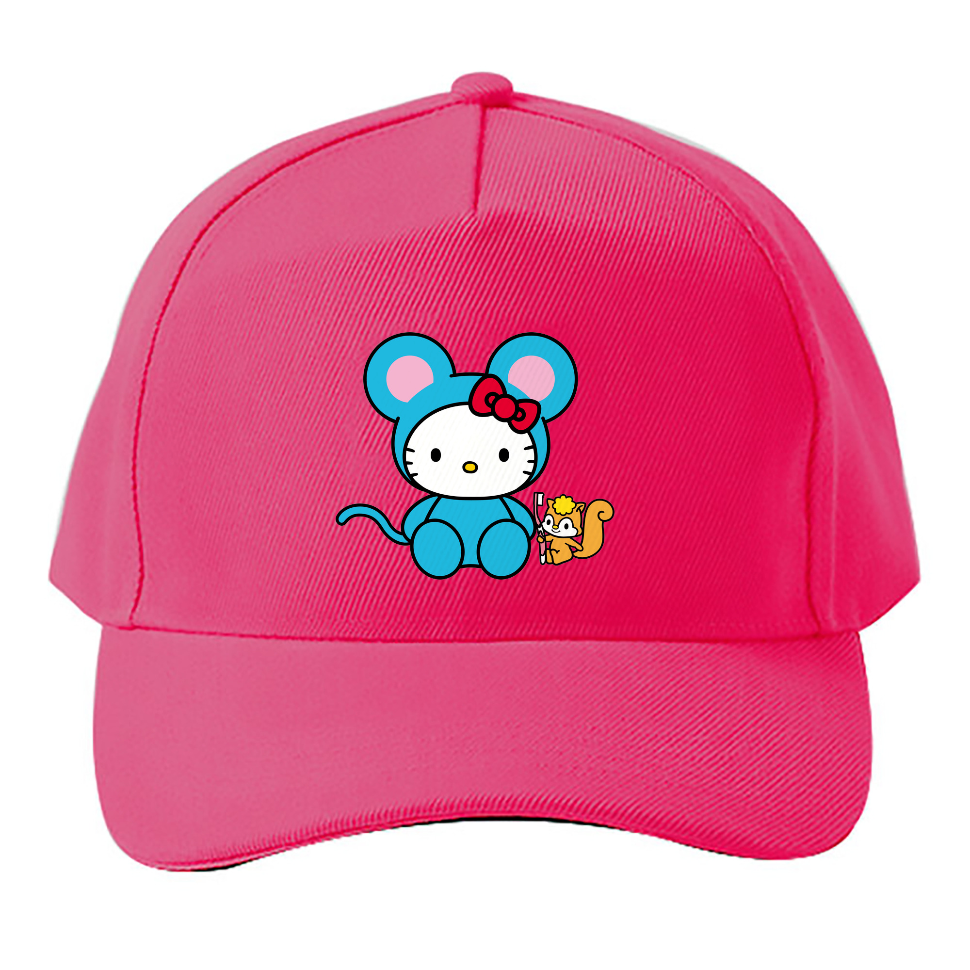 （画像用） Hello Kitty ハローキティ ベースボールキャップ 綿100％ 男女兼用 帽子 スポーツ