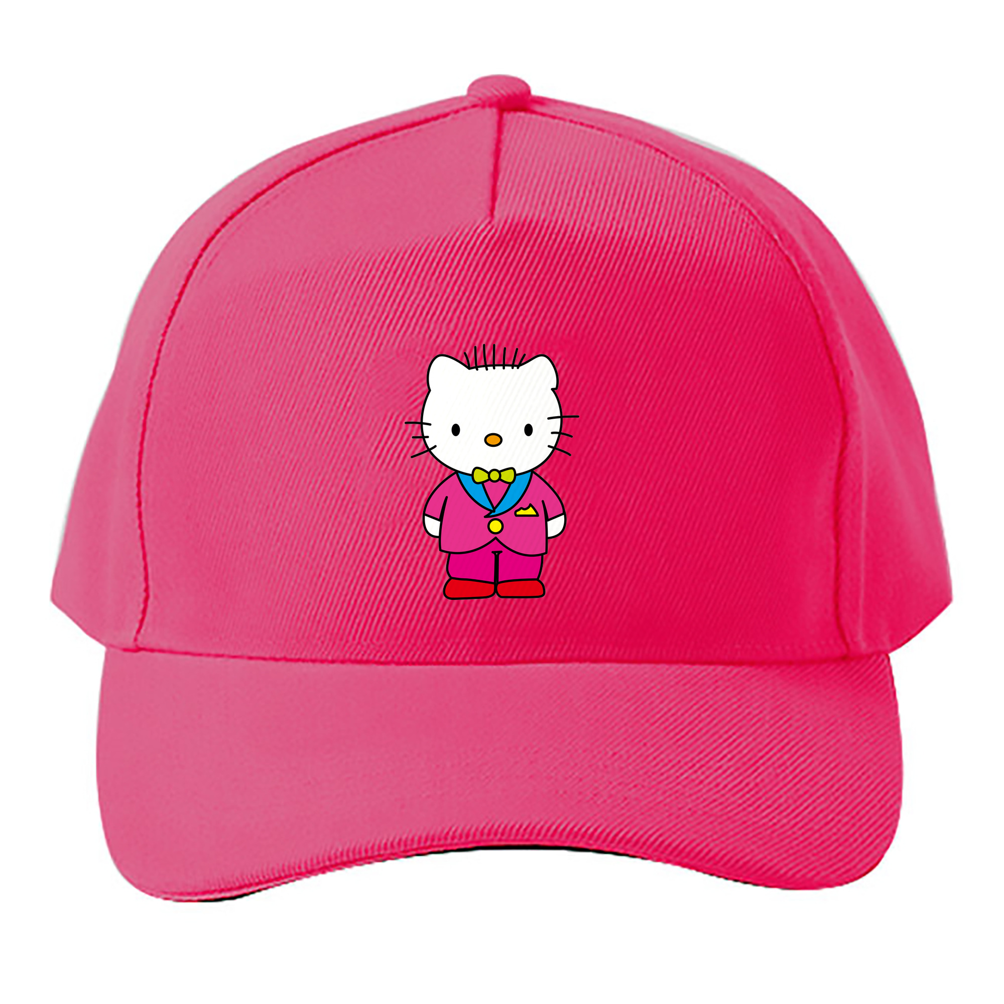 （画像用） Hello Kitty ハローキティ ベースボールキャップ 綿100％ 男女兼用 帽子 スポーツ