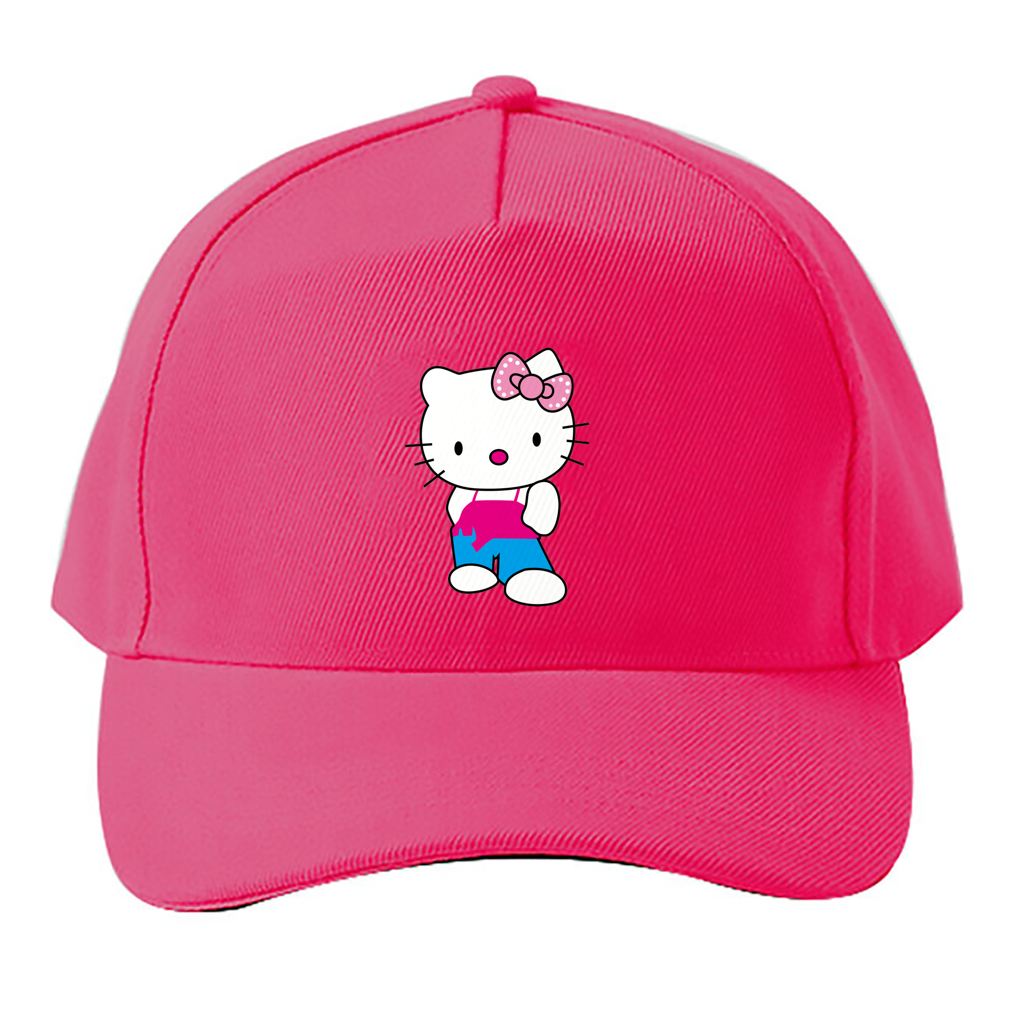 （画像用） Hello Kitty ハローキティ ベースボールキャップ 綿100％ 男女兼用 帽子 スポーツ