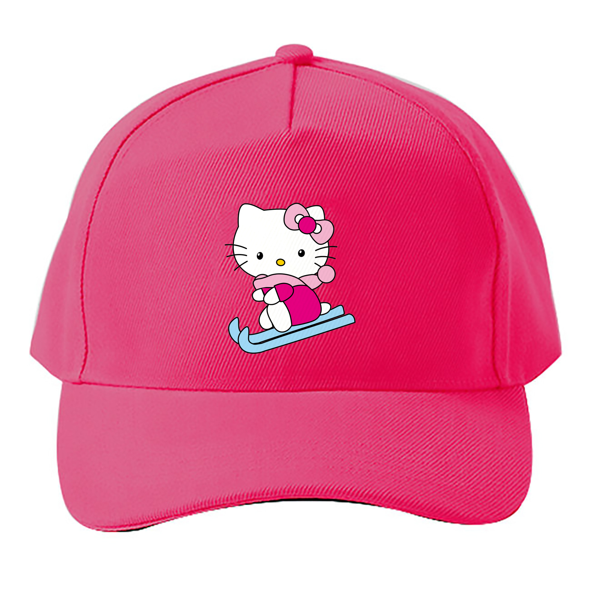 （画像用） Hello Kitty ハローキティ ベースボールキャップ 綿100％ 男女兼用 帽子 スポーツ