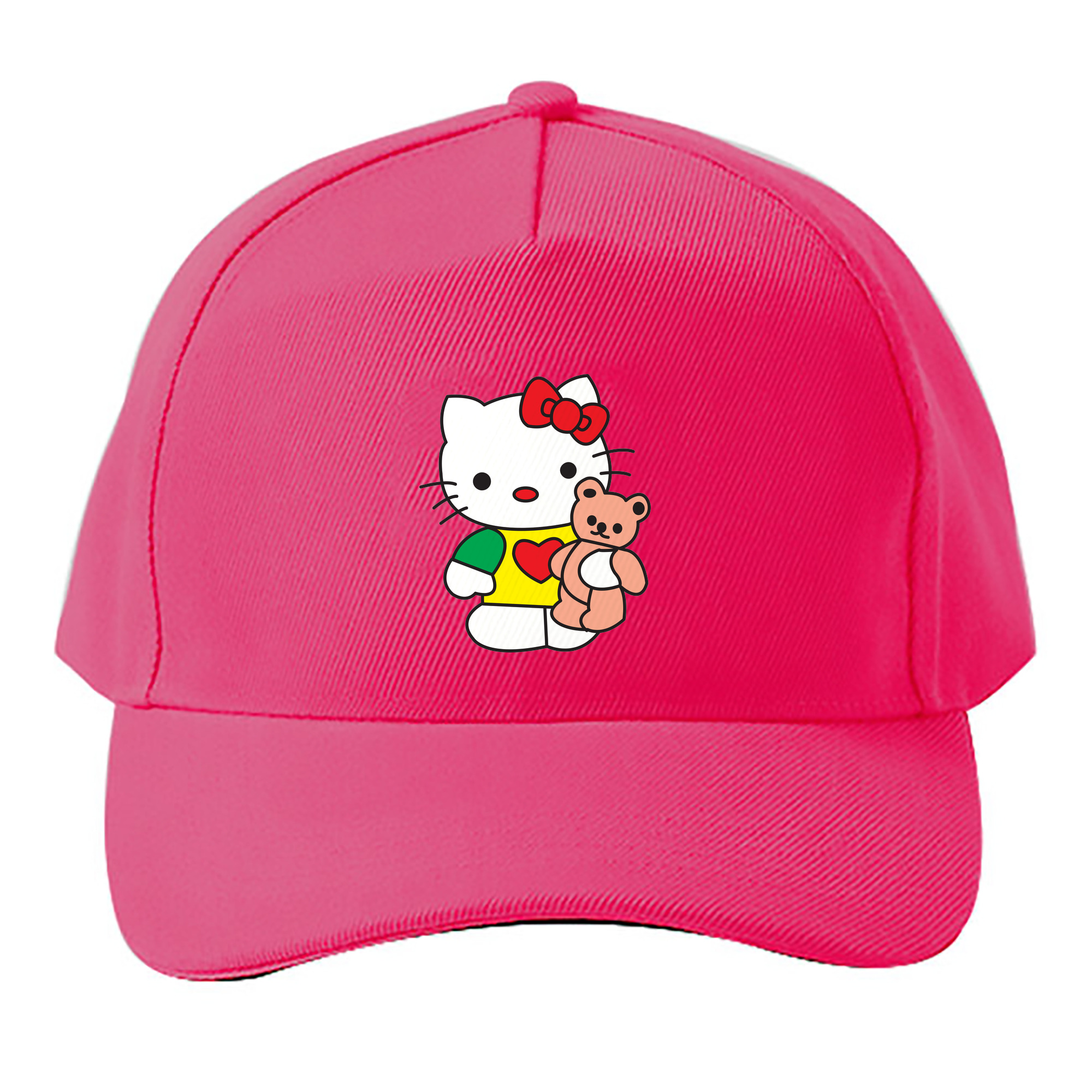 （画像用） Hello Kitty ハローキティ ベースボールキャップ 綿100％ 男女兼用 帽子 スポーツ