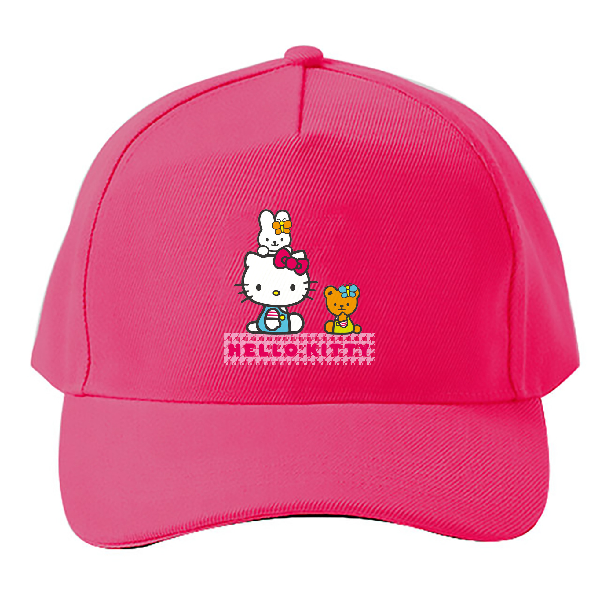 （画像用） Hello Kitty ハローキティ ベースボールキャップ 綿100％ 男女兼用 帽子 スポーツ