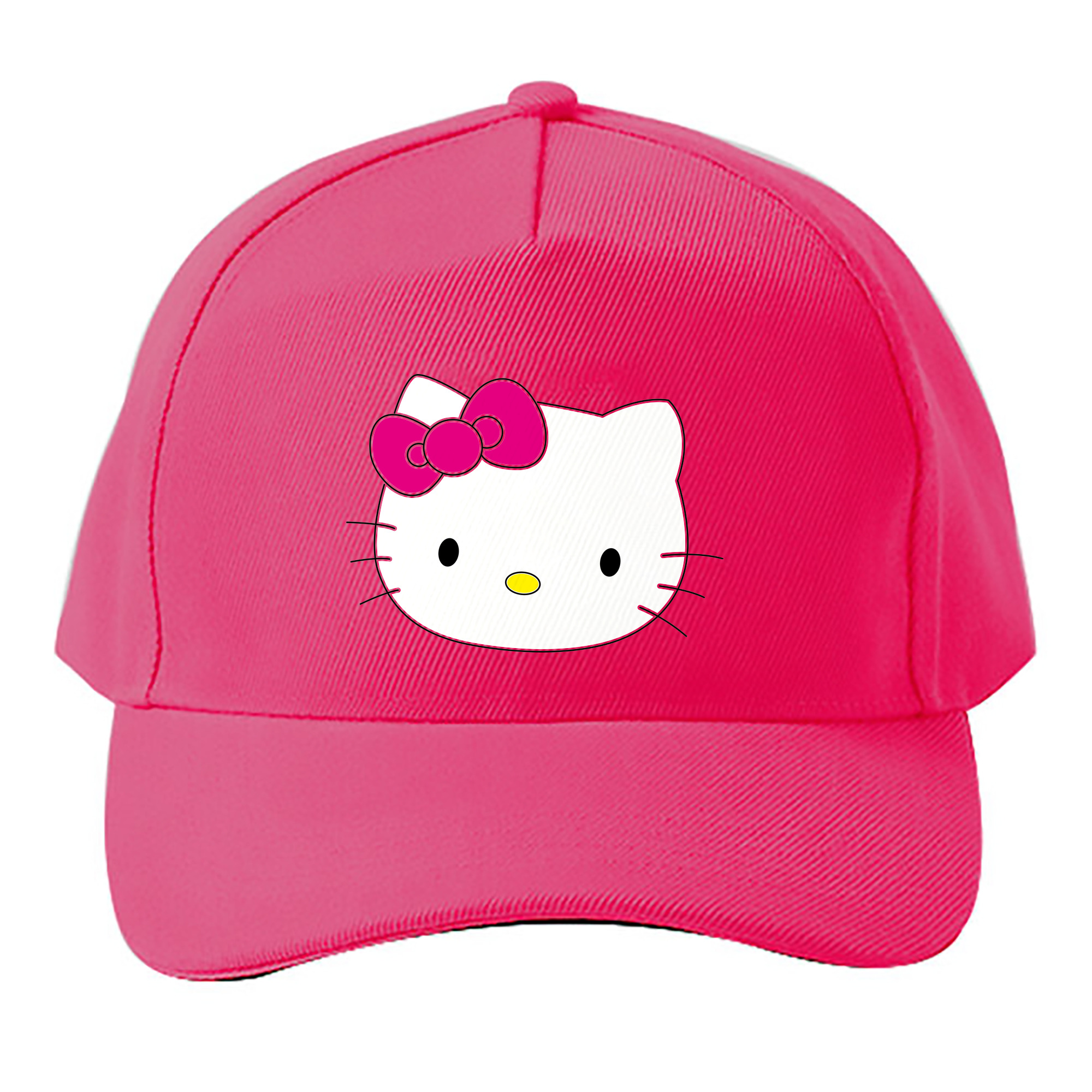 （画像用） Hello Kitty ハローキティ ベースボールキャップ 綿100％ 男女兼用 帽子 スポーツ