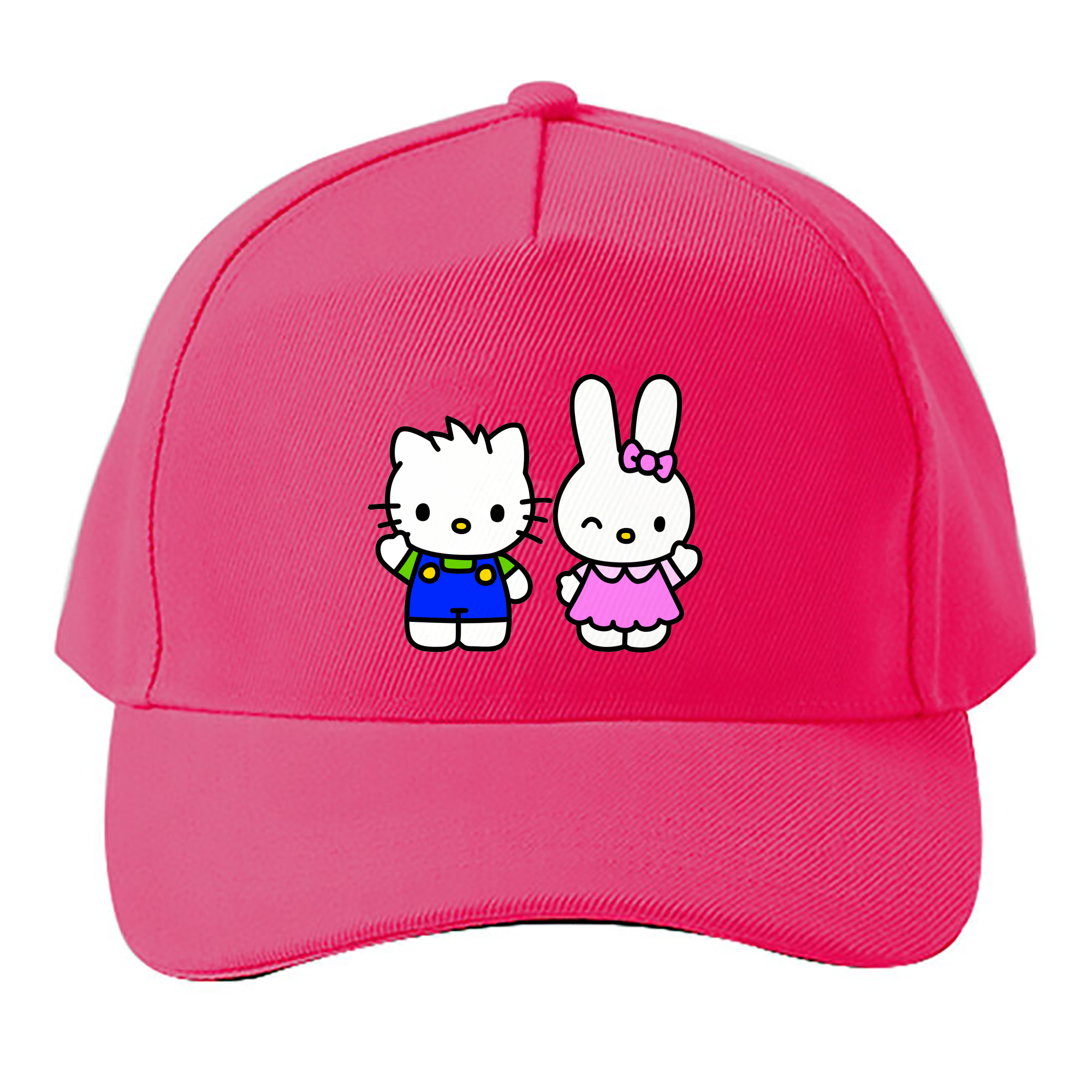 （画像用） Hello Kitty ハローキティ ベースボールキャップ 綿100％ 男女兼用 帽子 スポーツ
